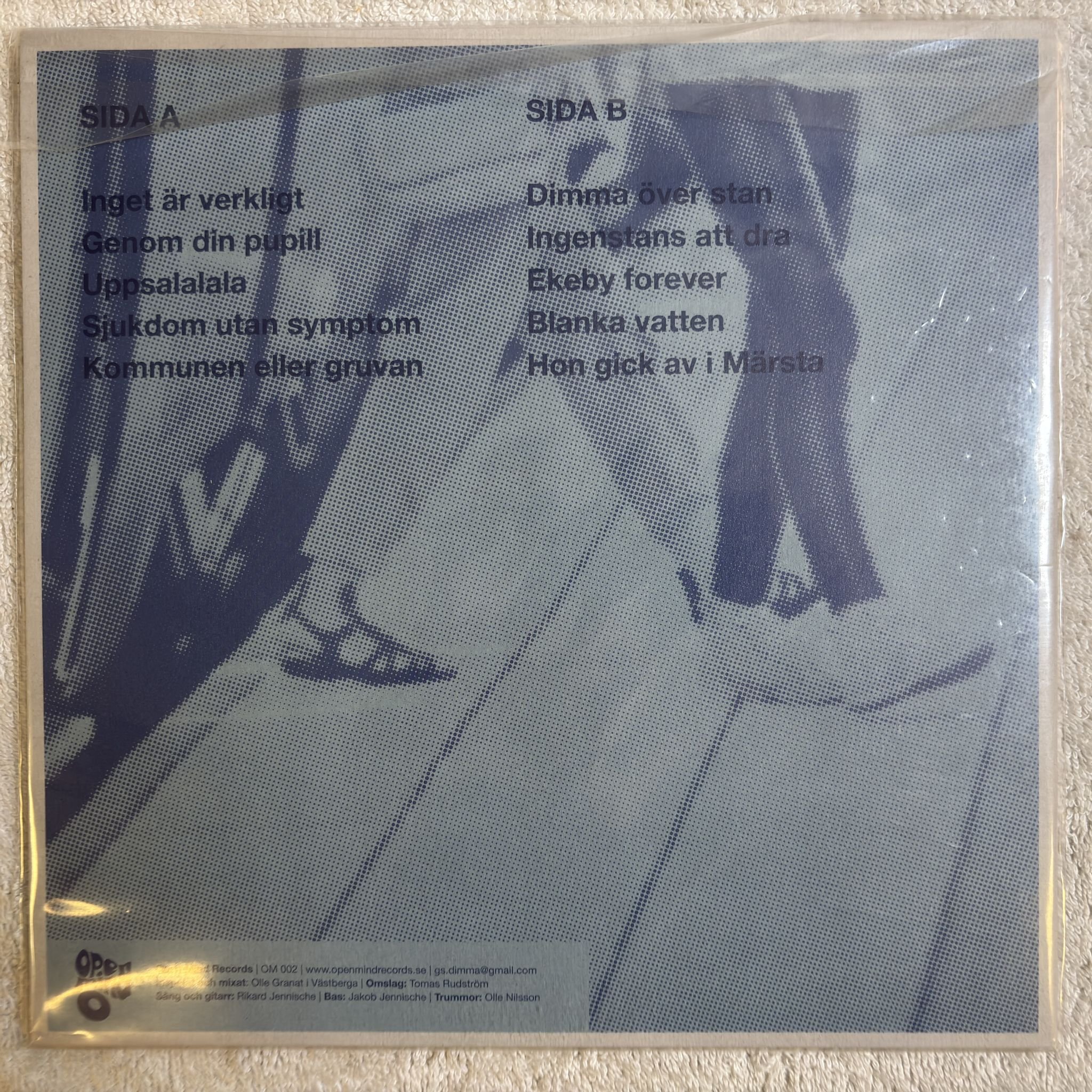 Omslagsbild för skivan DIMMA Dimma Över Ekeby LP- 2016 Open Mind Records OM 002