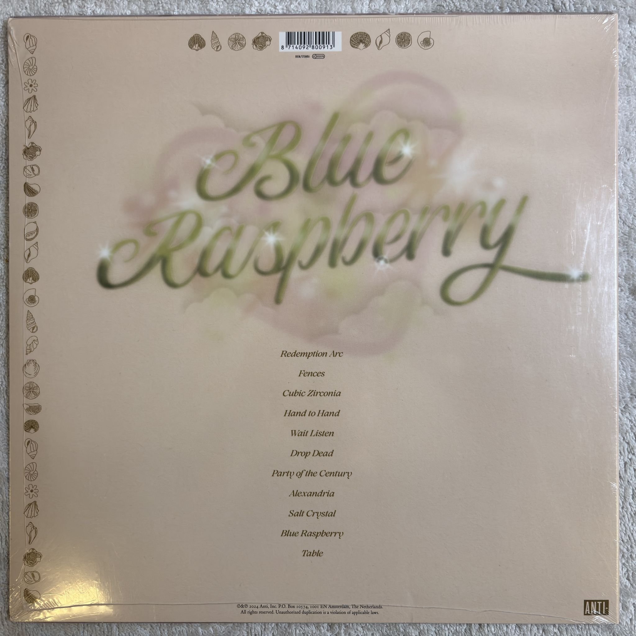 Omslagsbild för skivan KATY KIRBY Blue Raspberry LP- 2024 Anti 8009-1