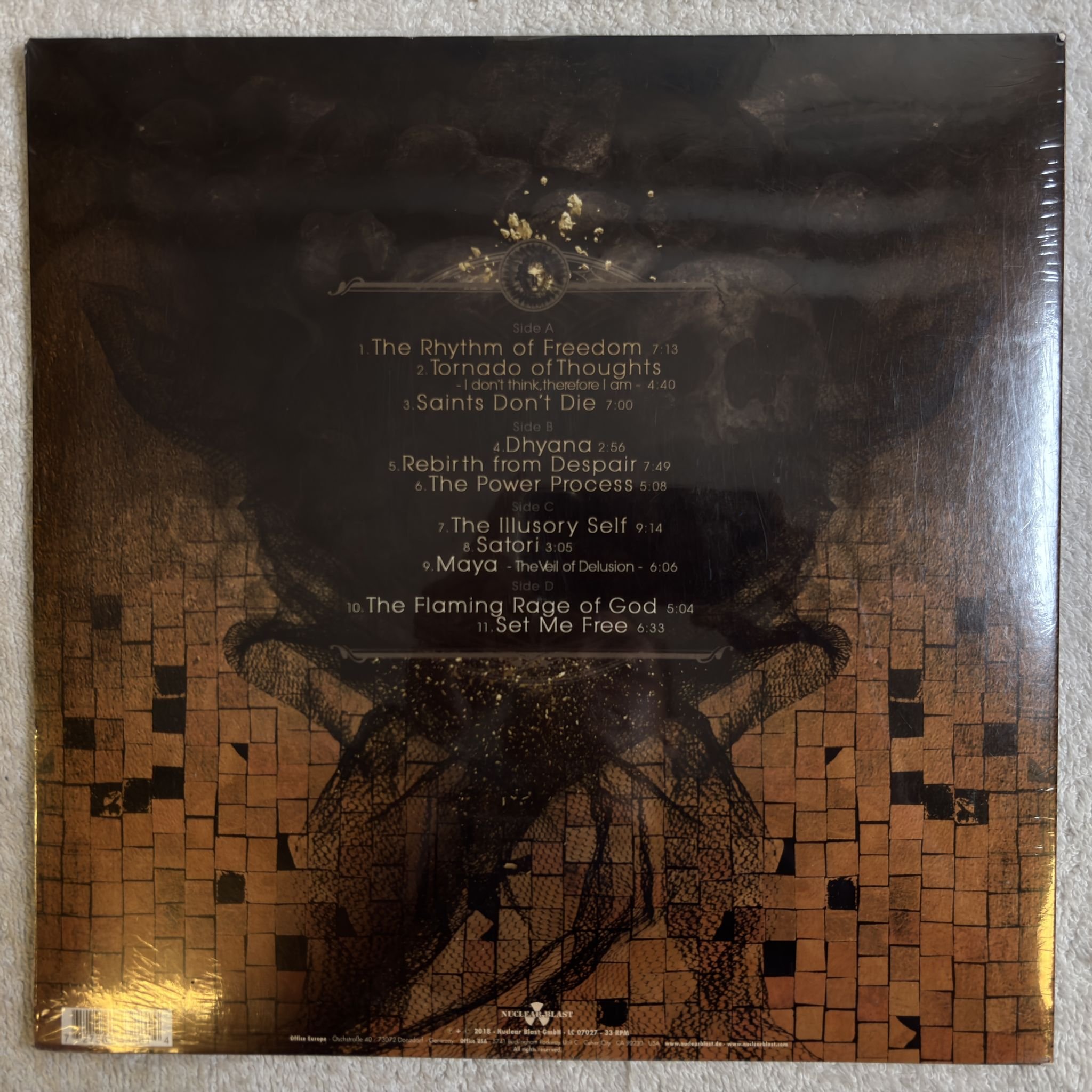 Omslagsbild för skivan MAYAN Dhyana 2xLP- 2018 Nuclear Blast 27361 43881