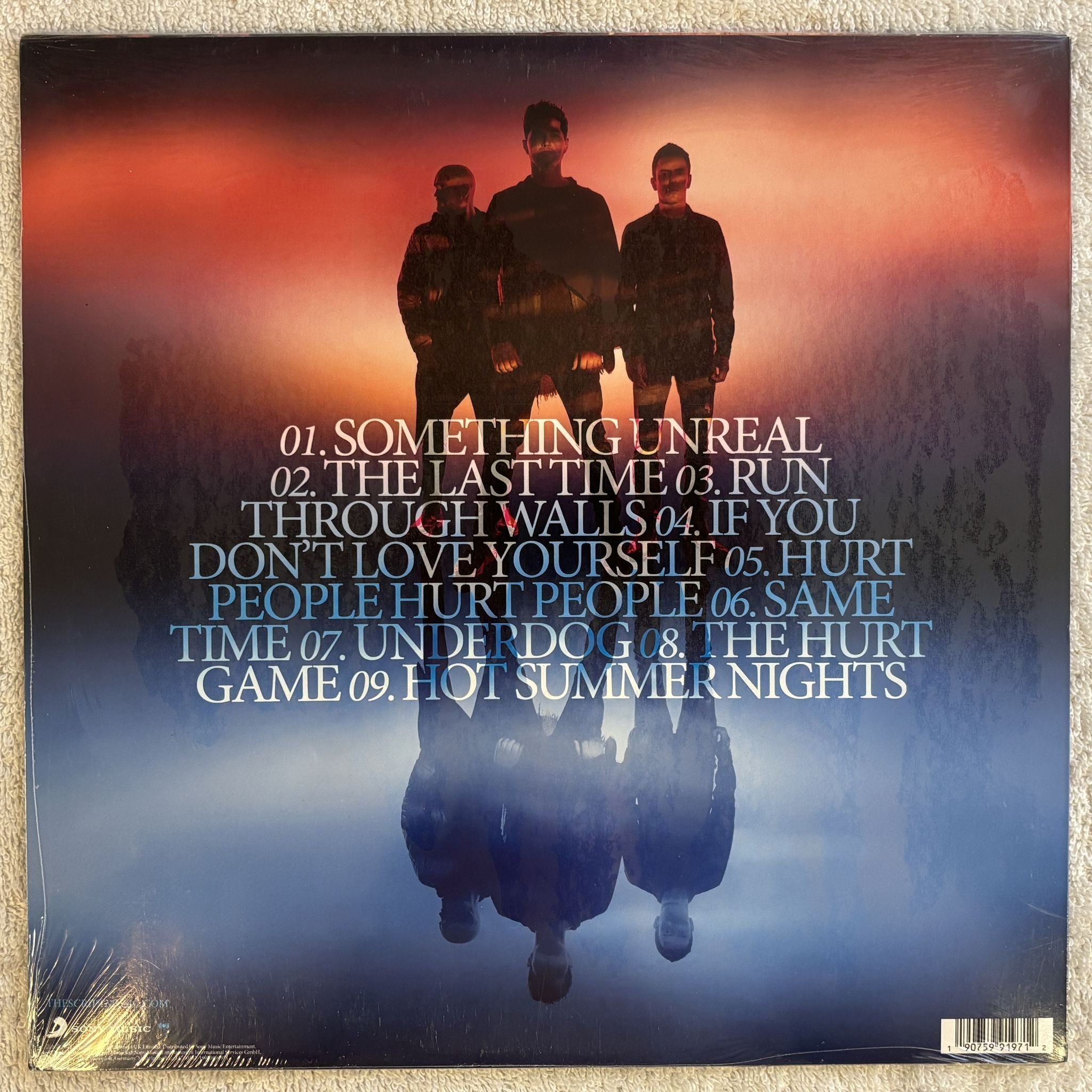 Omslagsbild för skivan THE SCRIPT sunsets & Full Moons LP -2019 Sony Music – 19075991971