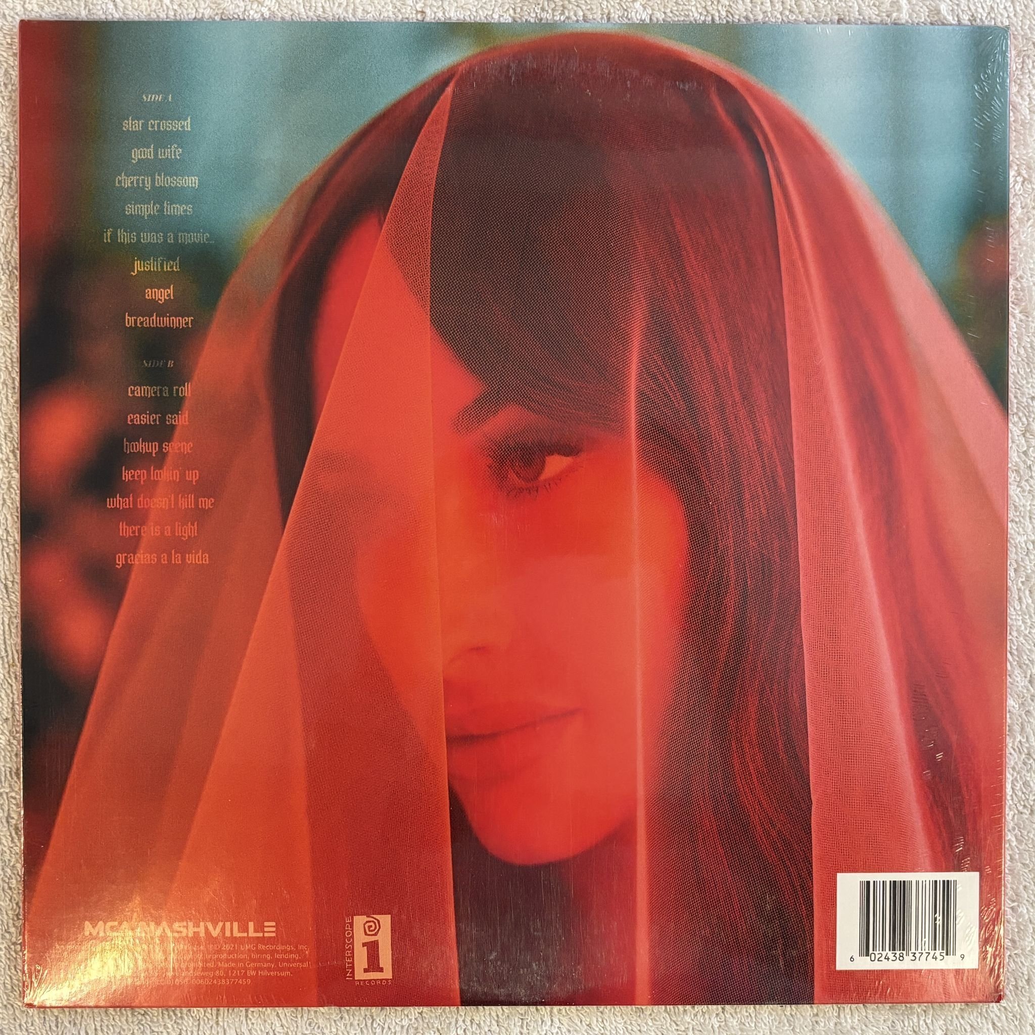 Omslagsbild för skivan KACEY MUSGRAVES star-crossed LP- 2021 MCA Nashville – 00602438377459