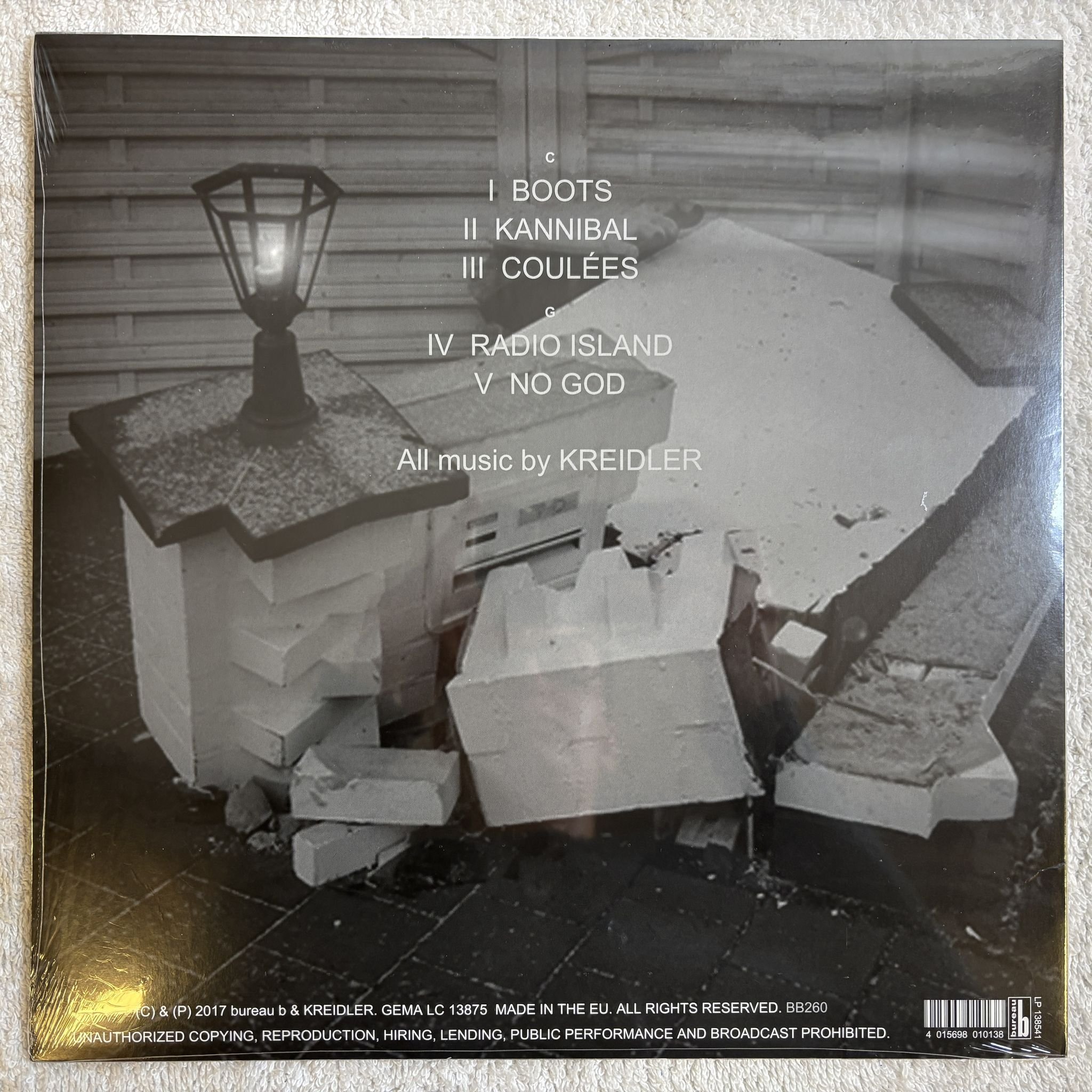 Omslagsbild för skivan KREIDLER European Song LP- 2017 Bureau B BB260