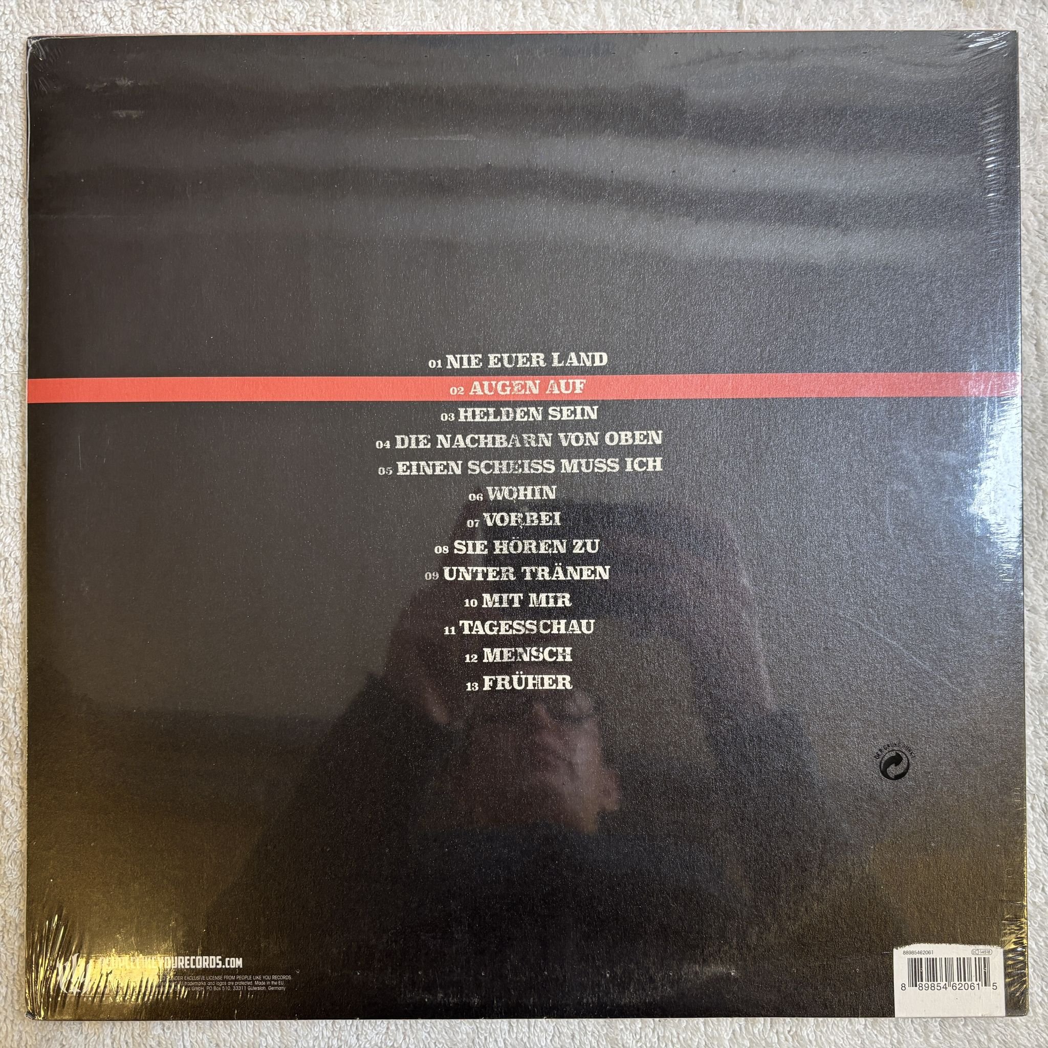 Omslagsbild för skivan ROGERS Augen Auf LP- 2017 People Like You Records 88985462061