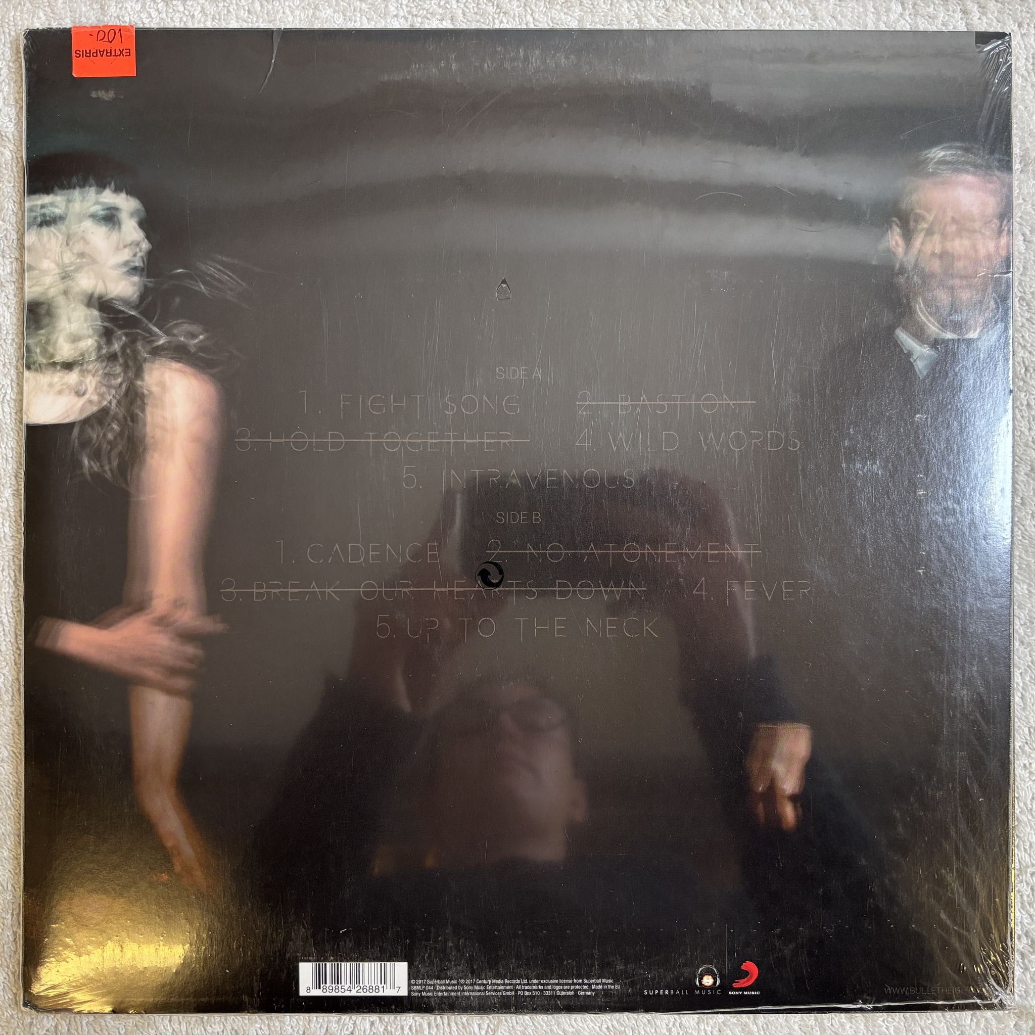 Omslagsbild för skivan BULLET HEIGHT No Atonement LP- 2017 Superball Music SBMLP 044