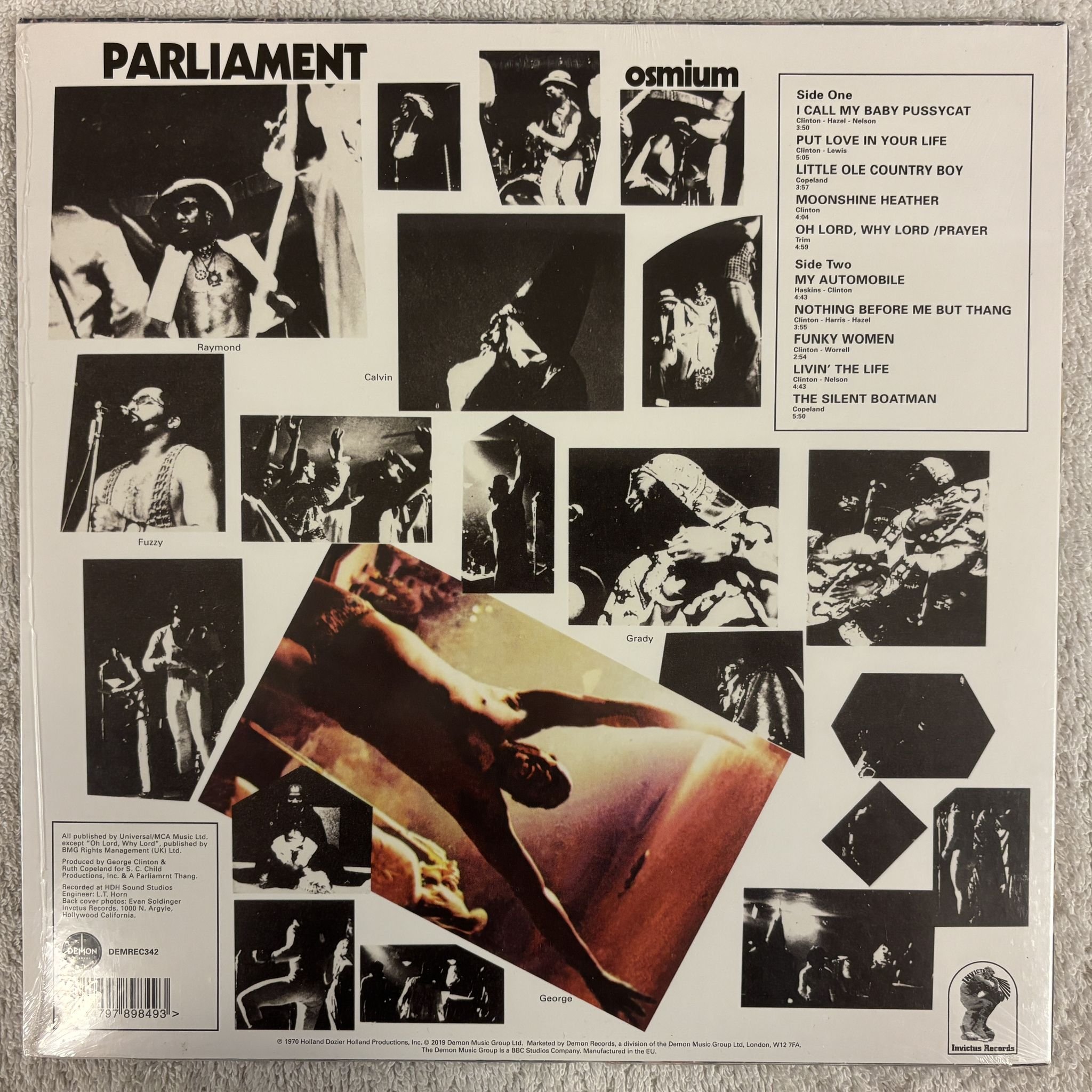 Omslagsbild för skivan PARLIAMENT Osmium LP- 2019 Demon Records DEMREC342