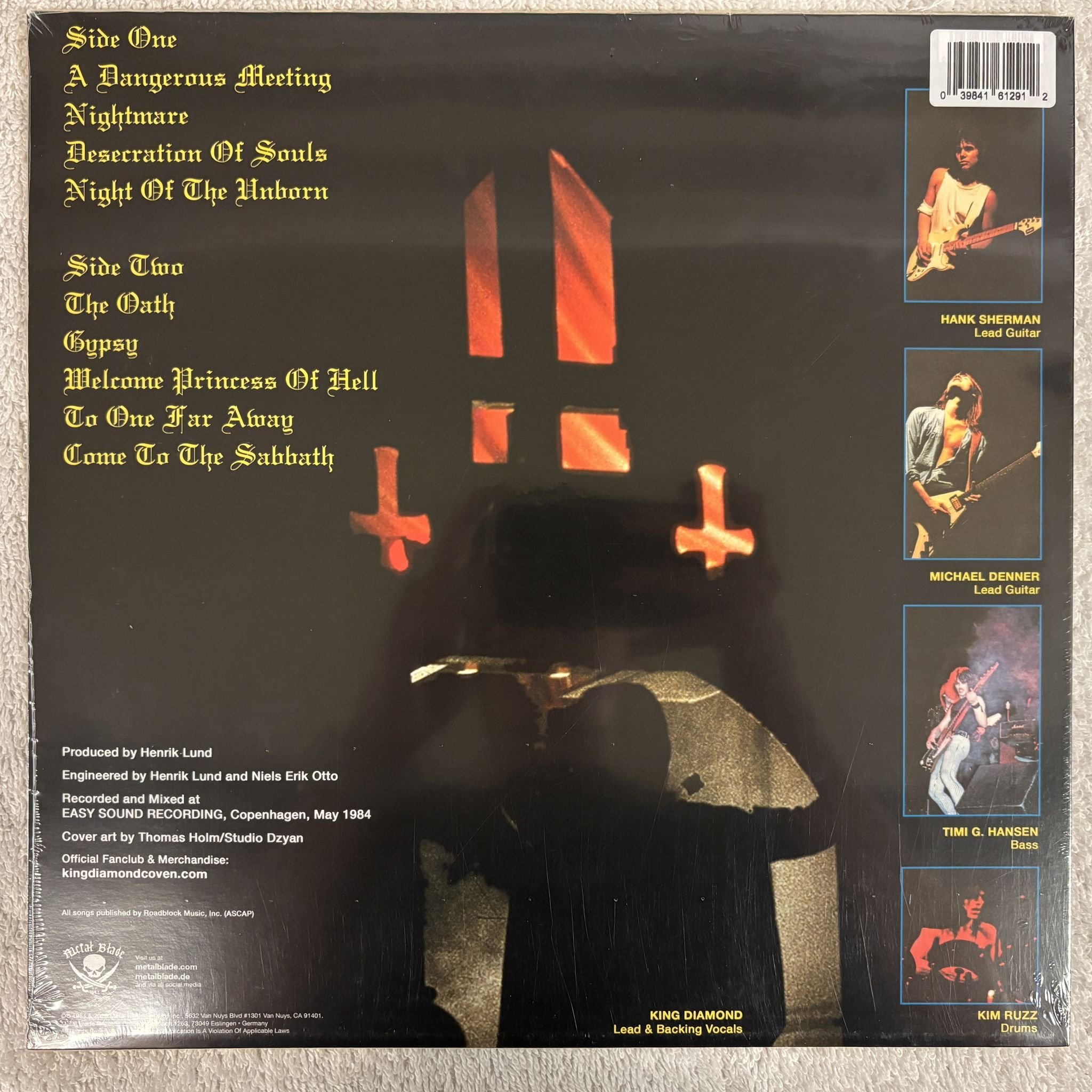 Omslagsbild för skivan MERCYFUL FATE Don't Break The Oath LP- 2020 Metal Blade Records – 3984-15682-1