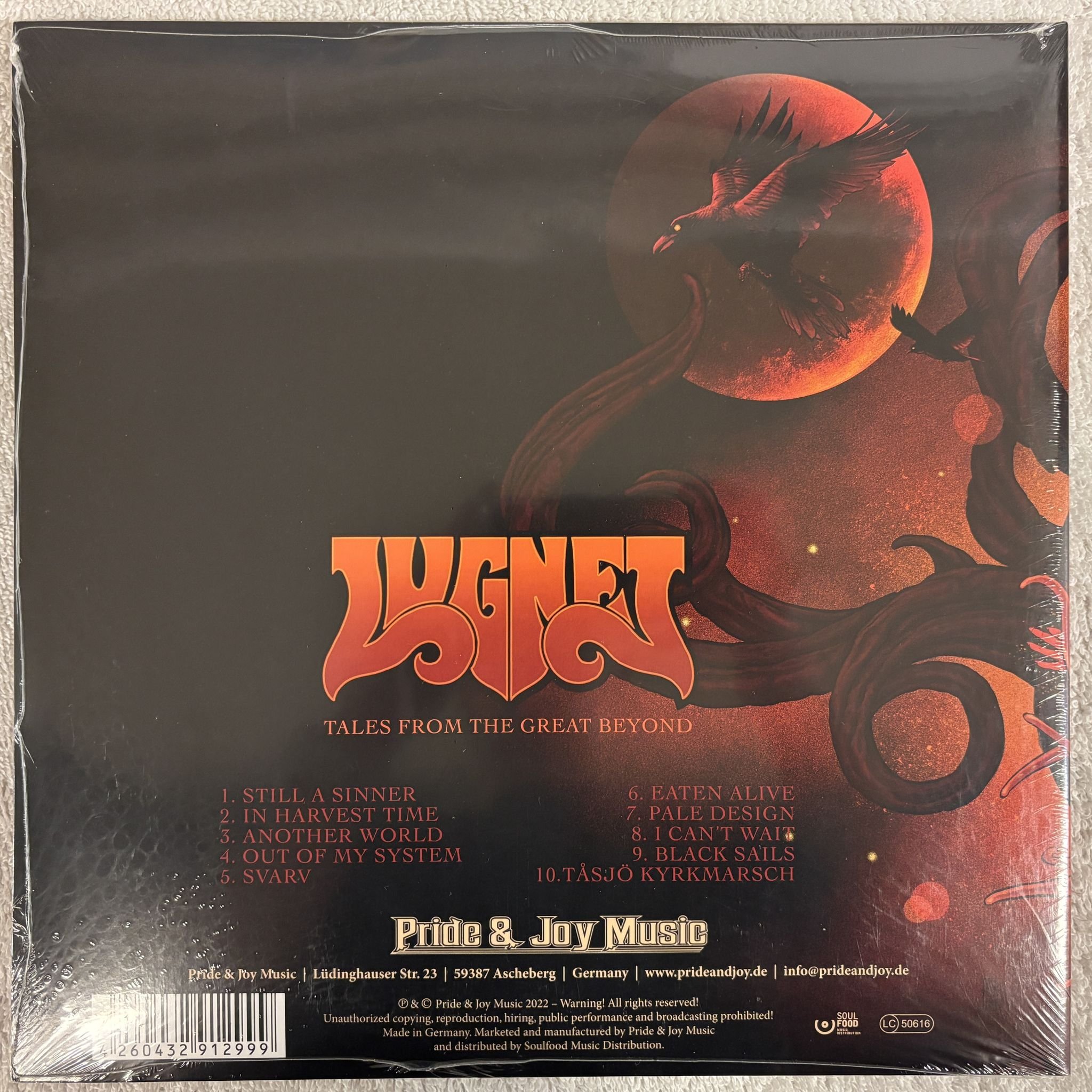 Omslagsbild för skivan LUGNET Tales From The Great Beyond LP- 2022 Pride & Joy Music – PJM12999