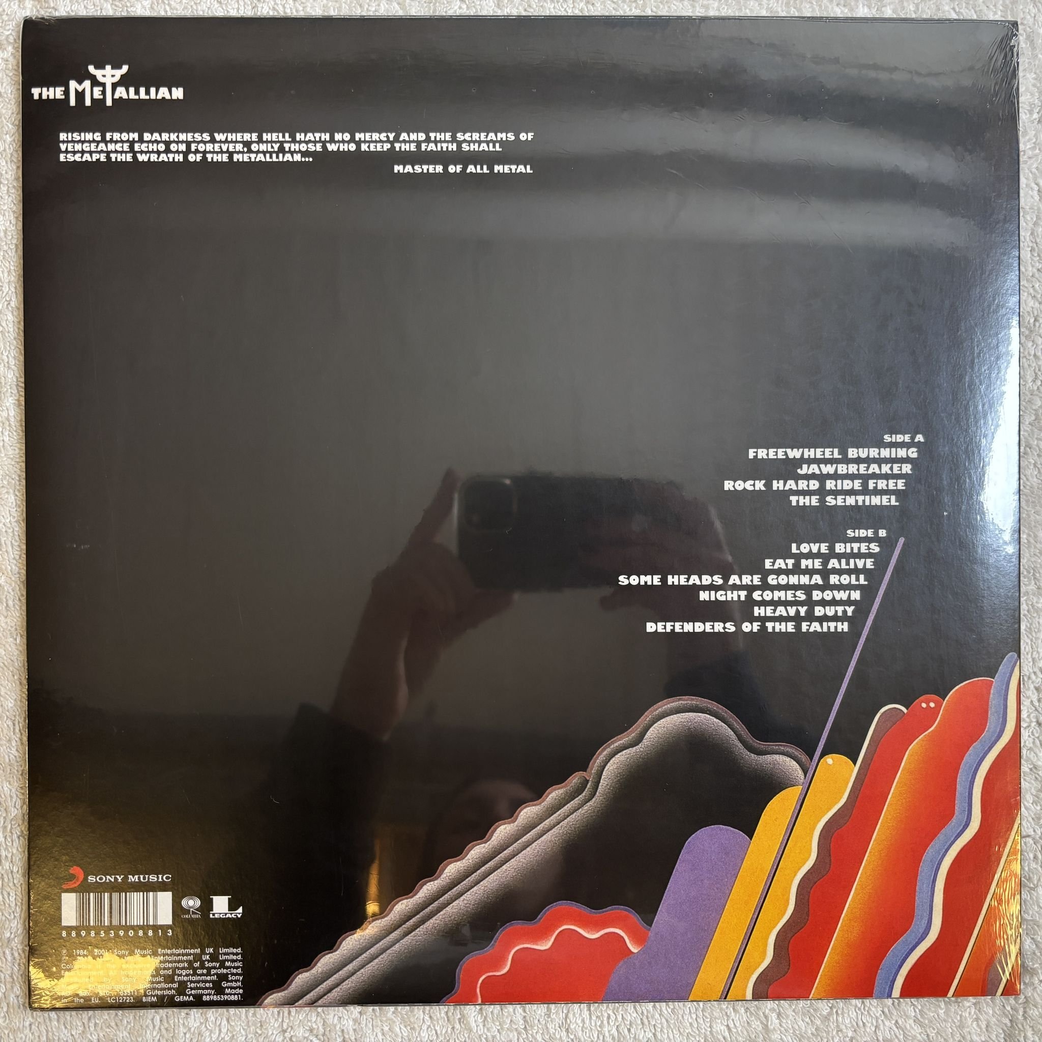 Omslagsbild för skivan JUDAS PRIEST Defenders Of The Faith LP- 2017 Sony Music 88985390881