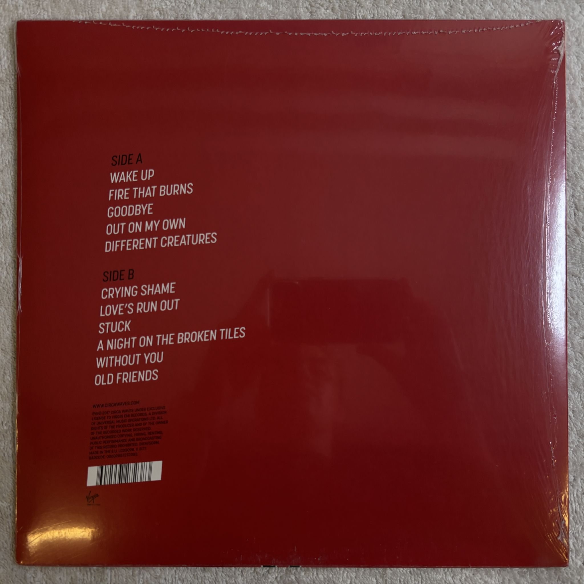 Omslagsbild för skivan CIRCA WAVES Different Creatures LP - 2017 Virgin EMI Records – V 3177