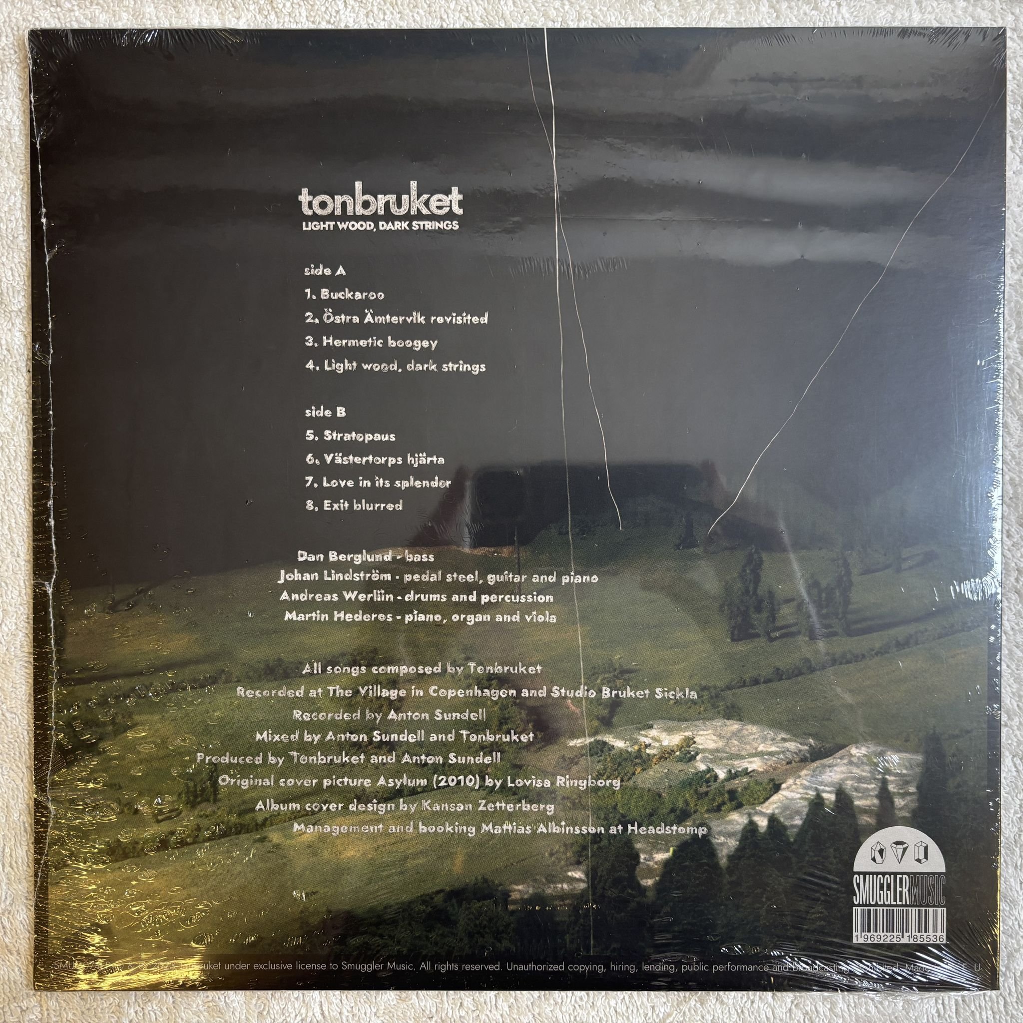 Omslagsbild för skivan TONBRUKET Light Wood, Dark Strings LP -2023 EU Smuggler Music – SMUG074LP