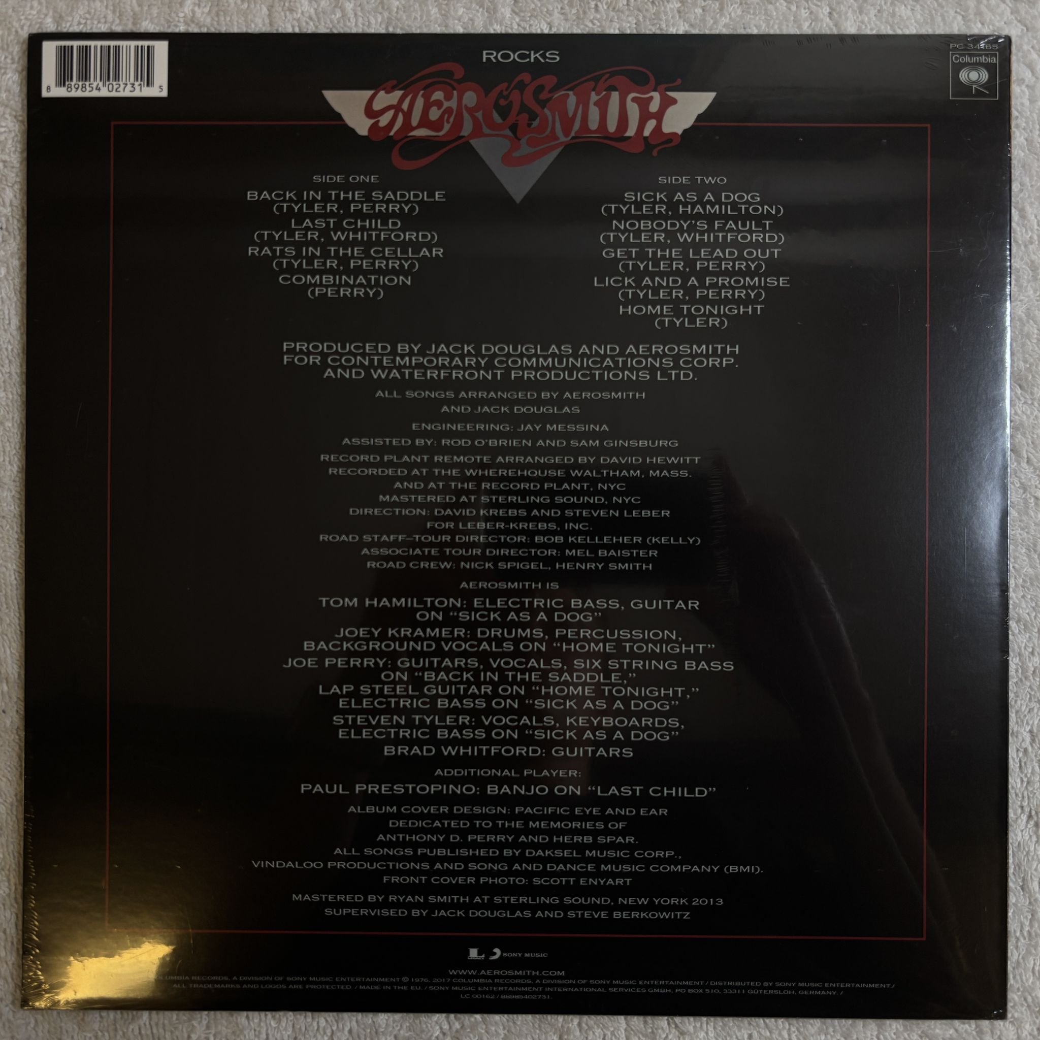 Omslagsbild för skivan AEROSMITH rocks LP-2017 Columbia – 88985402731