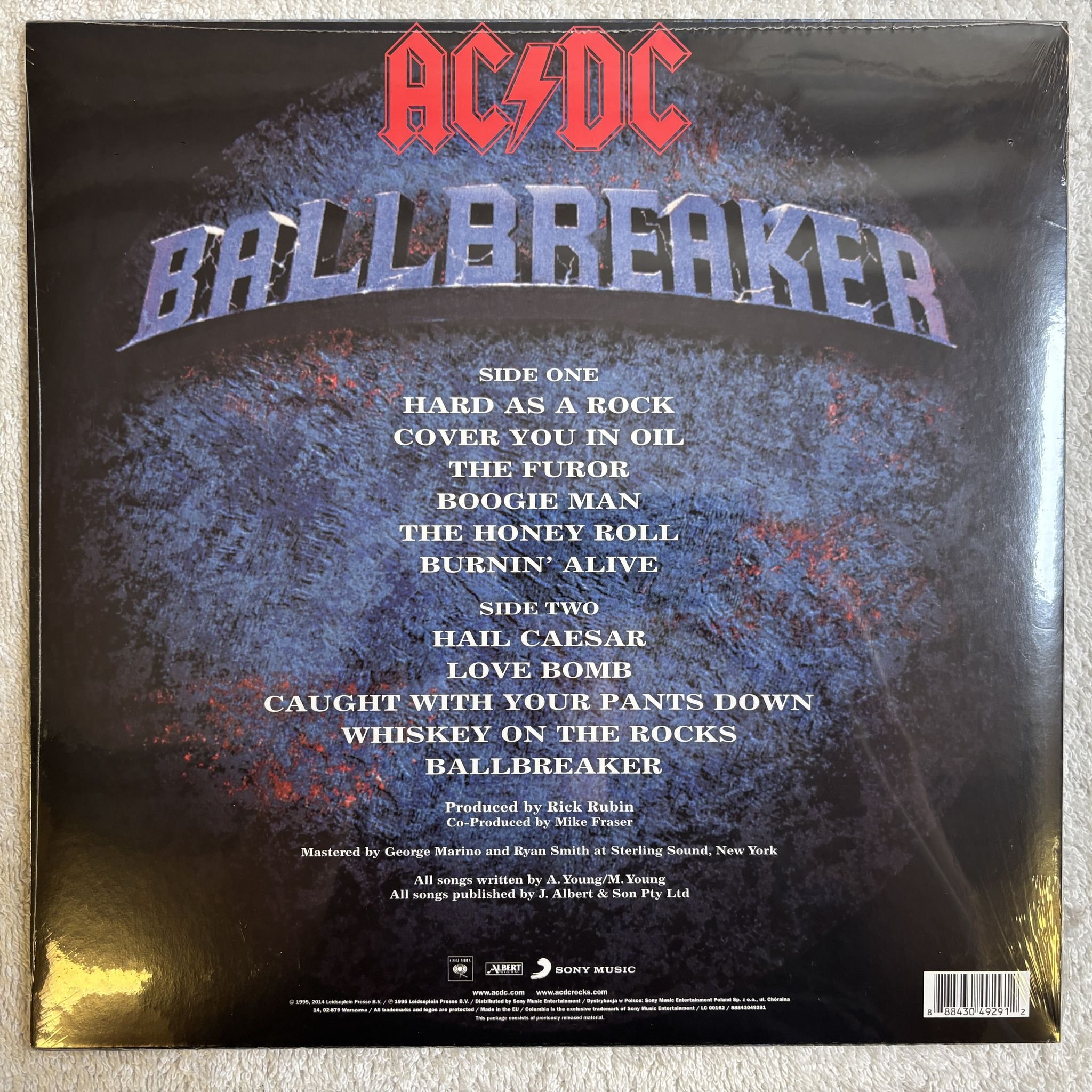 Omslagsbild för skivan AC/DC Ballbreaker LP-2014 Columbia – 88843049291