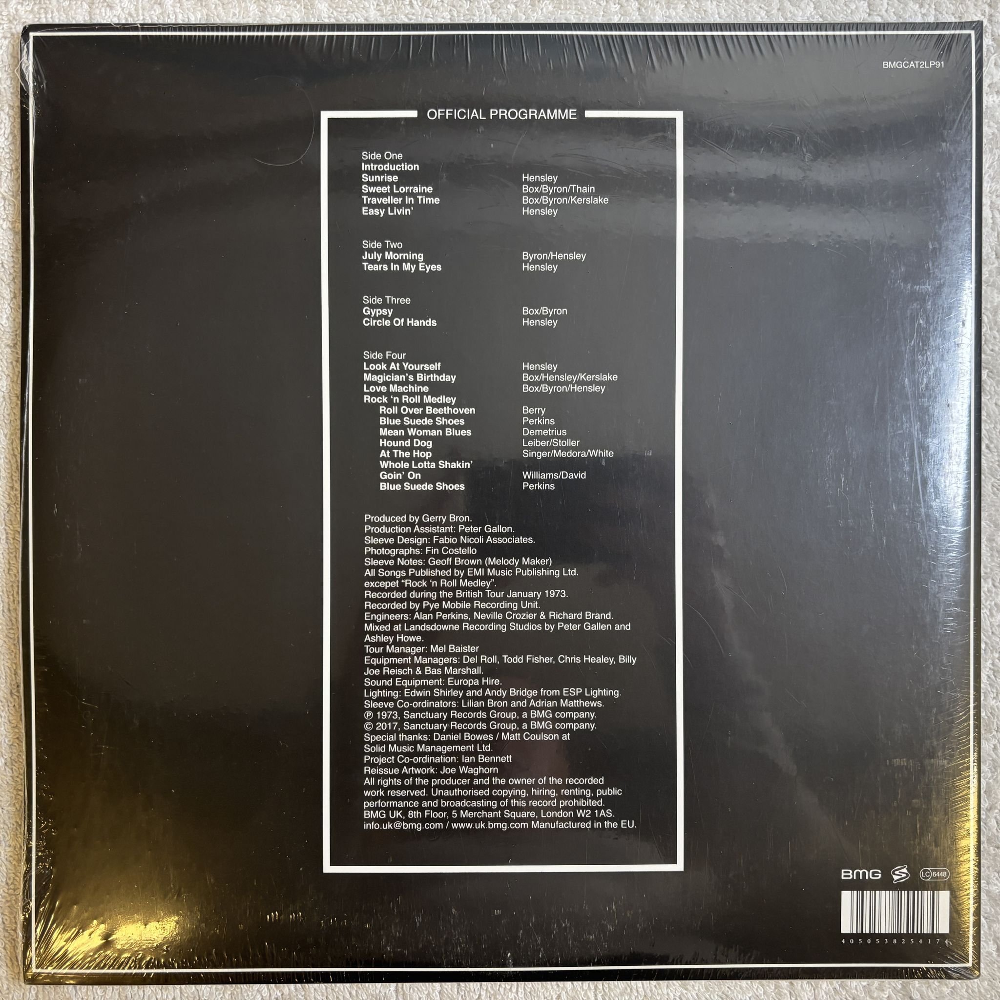 Omslagsbild för skivan URIAH HEEP Uriah Heep Live 2xLP- 2017 BMG BMGCAT2LP91