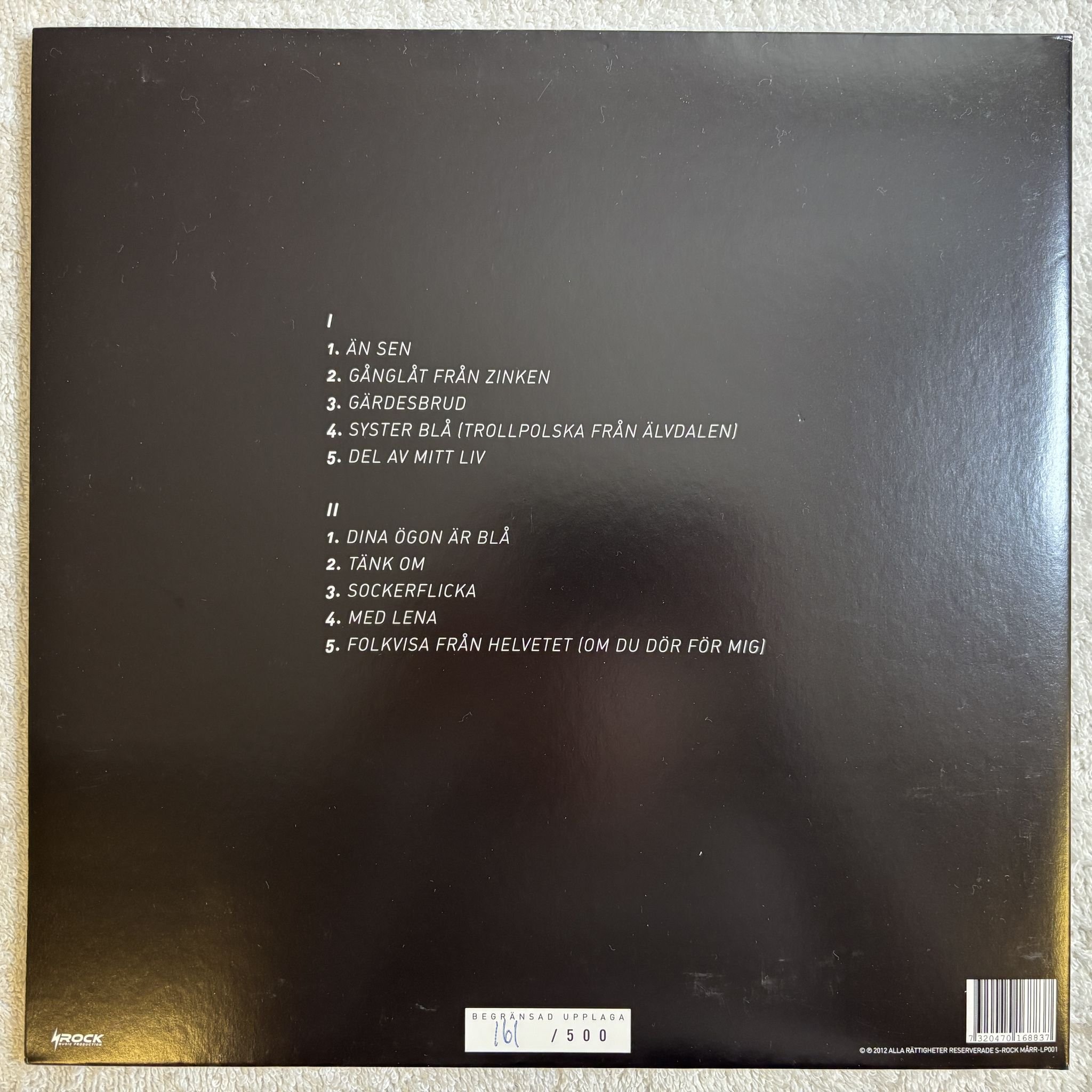 Omslagsbild för skivan MÅRRAN Mårran LP- 2012 S-Rock Music Production MÅRR-LP001