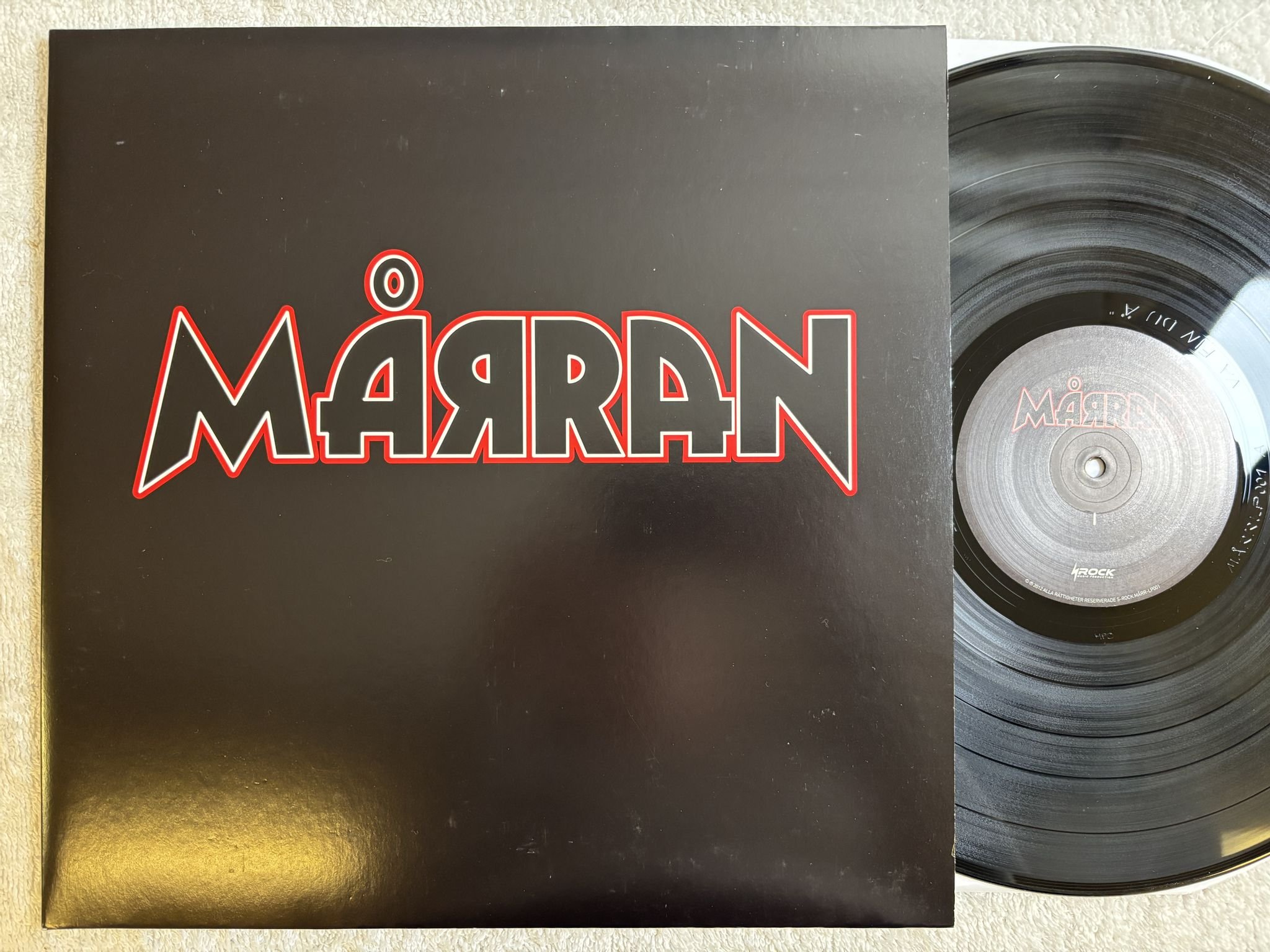 Omslagsbild för skivan MÅRRAN Mårran LP- 2012 S-Rock Music Production MÅRR-LP001
