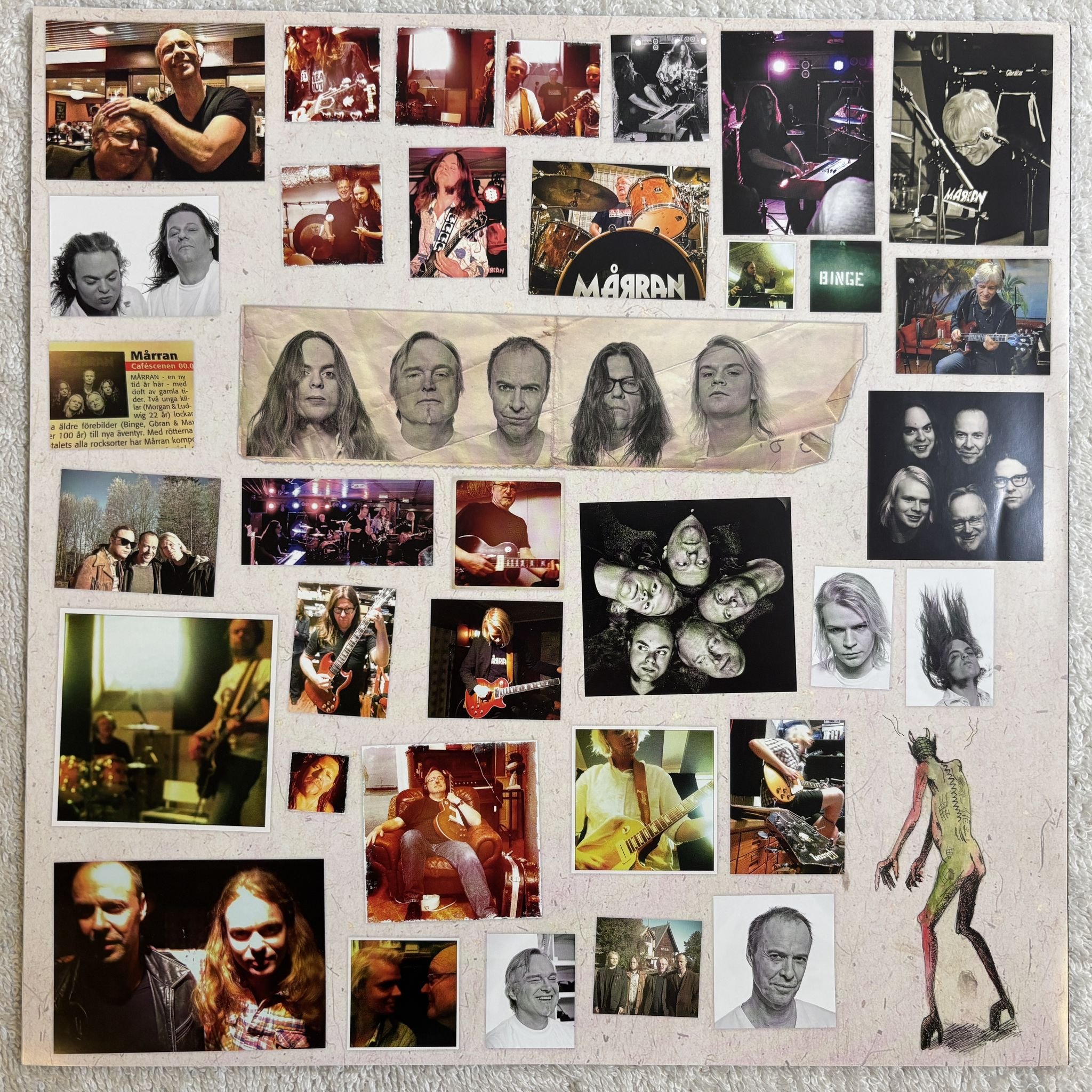 Omslagsbild för skivan MÅRRAN Mårran LP- 2012 S-Rock Music Production MÅRR-LP001