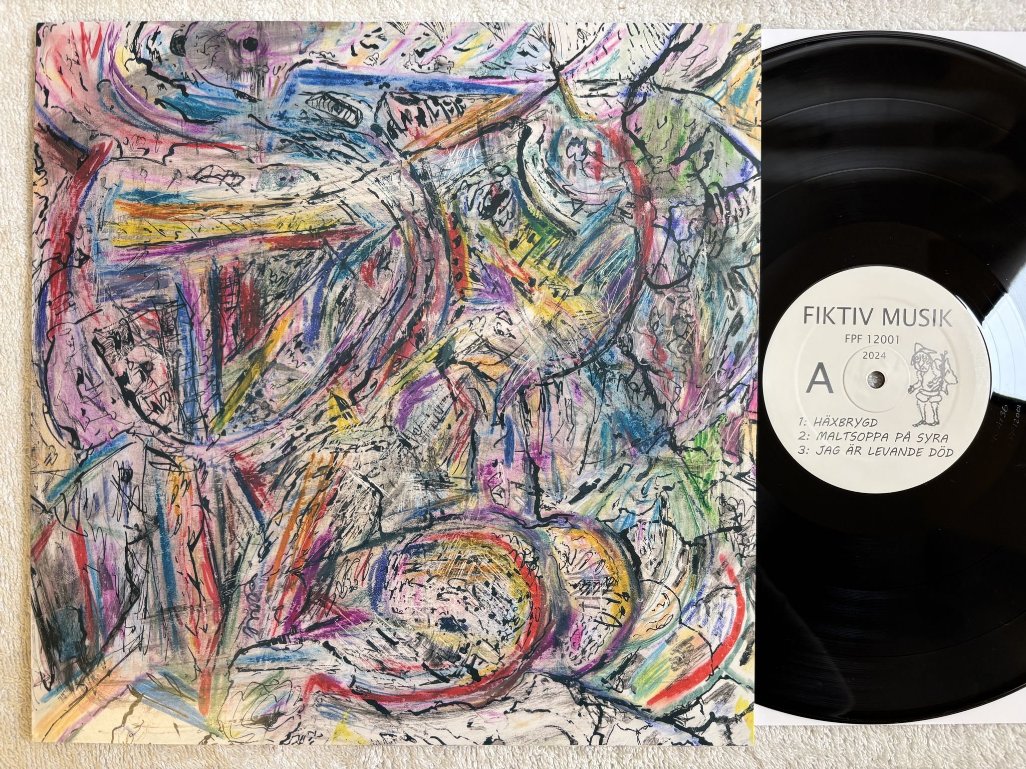 Omslagsbild för skivan FIKTIV MUSIK Fiktiv Musik LP- 2024 Förslag på förlag FPF12001