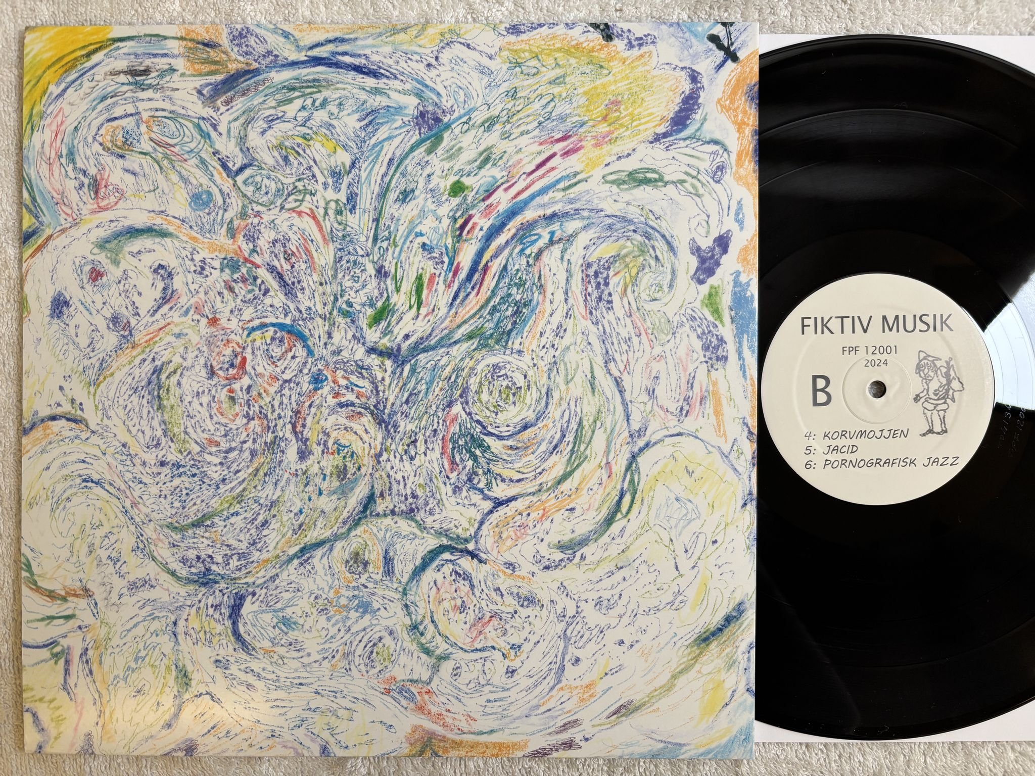 Omslagsbild för skivan FIKTIV MUSIK Fiktiv Musik LP- 2024 Förslag på förlag FPF12001