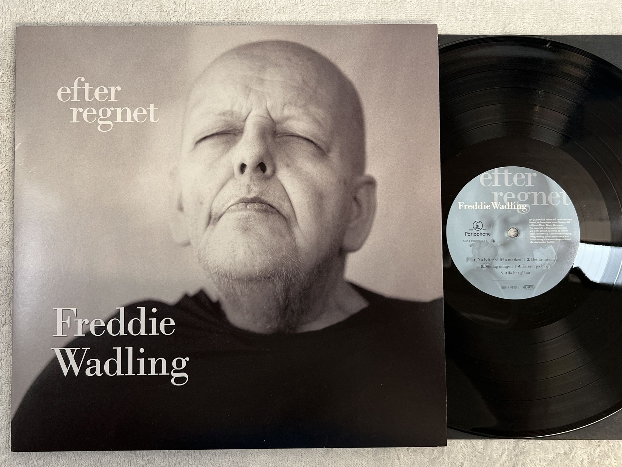 Omslagsbild för skivan FREDDIE WADLING Efter Regnet LP 2016 Parlophone – 5054196-9994-1-4