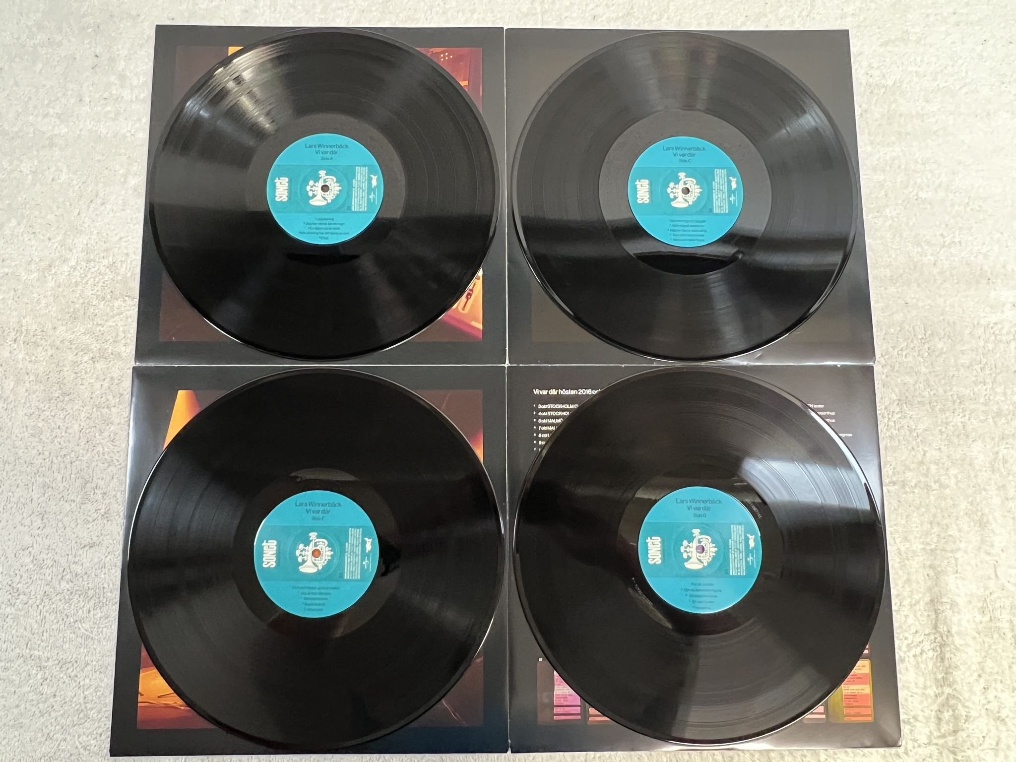 Omslagsbild för skivan LARS WINNERBÄCK Vi Var Där 4xLP 2017 UNIVERSAL MUSIC 0602557327588 *** RARE ***