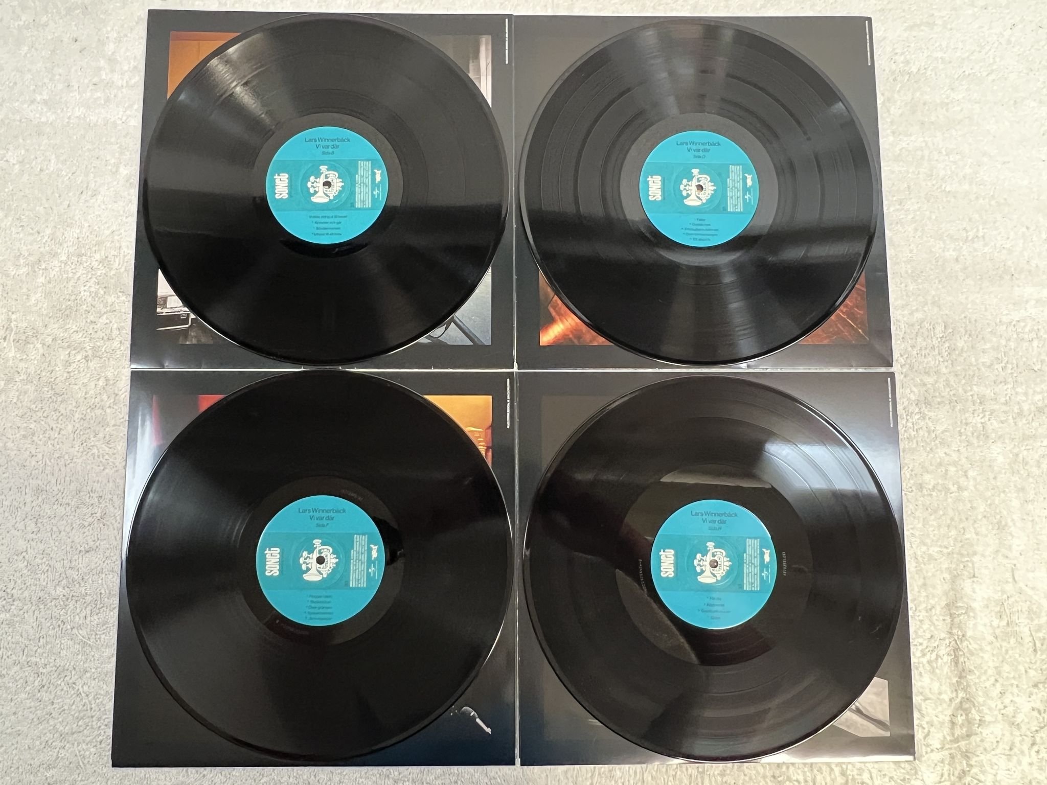 Omslagsbild för skivan LARS WINNERBÄCK Vi Var Där 4xLP 2017 UNIVERSAL MUSIC 0602557327588 *** RARE ***