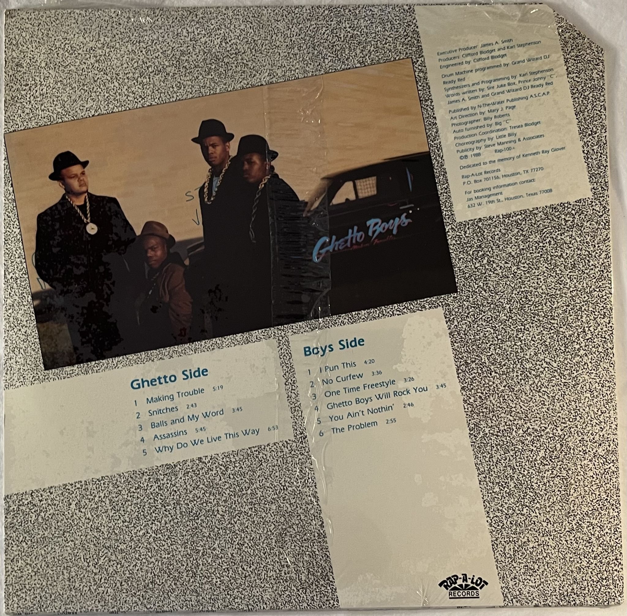 Omslagsbild för skivan GHETTO BOYS Making Trouble LP -88 US rap-a-lot RAP-100 *** Sealed ***