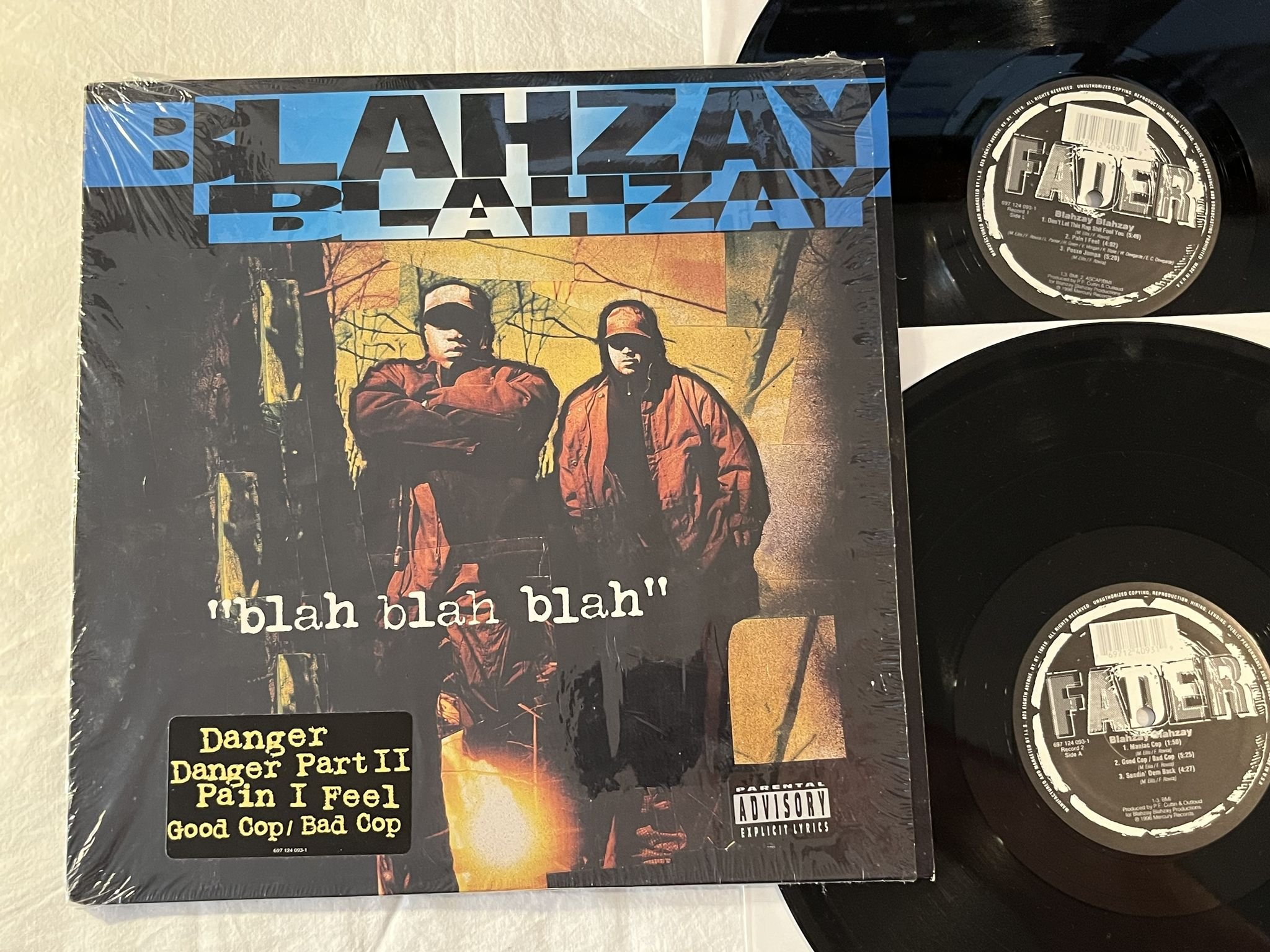 Omslagsbild för skivan BLAHZAY BLAHZAY Blah Blah Blah 2xLP -96 US FADER 697124093-1 ** HYPE STICKER **