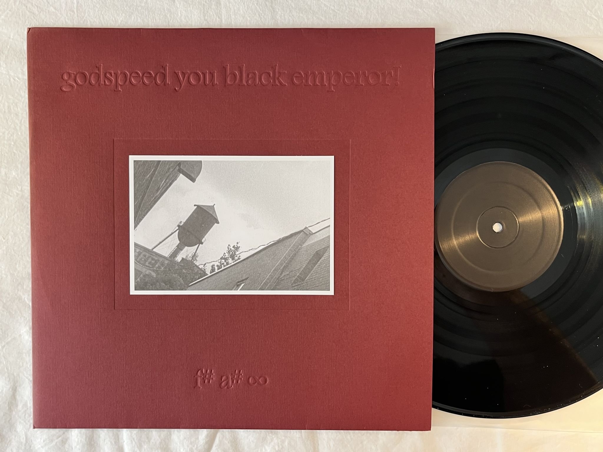 Omslagsbild för skivan GODSPEED YOU BLACK EMPEROR! – F? A? 8 LP Canada CONSTELLATION cst003