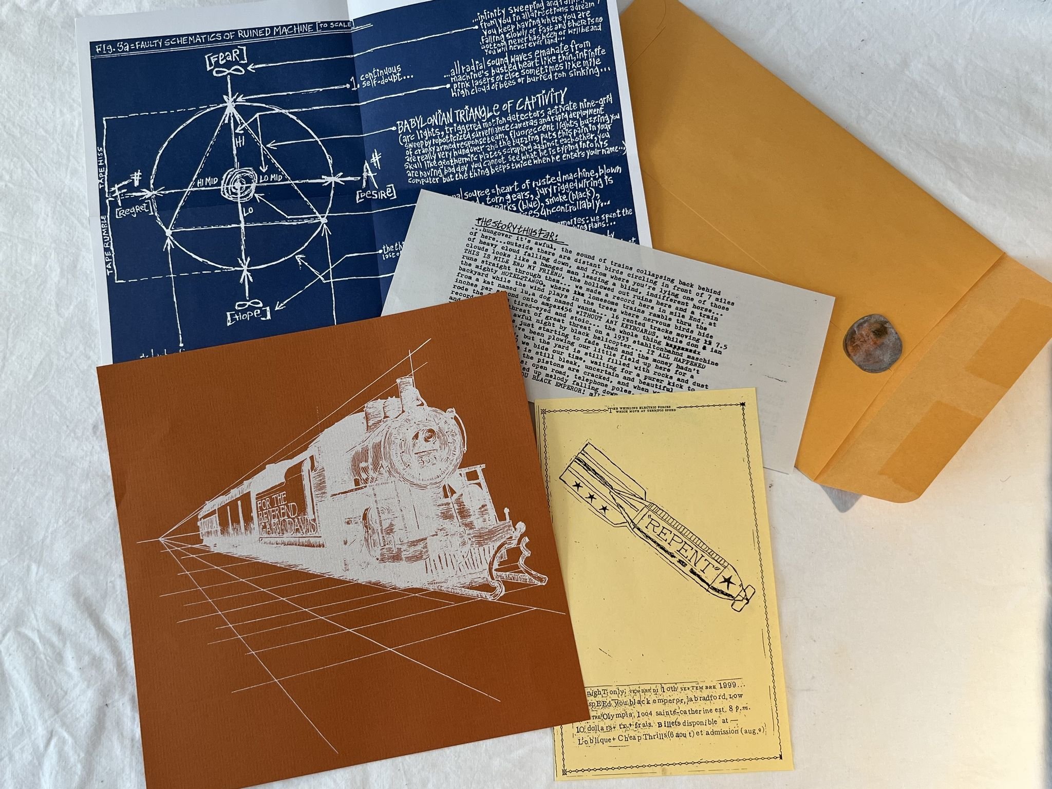 Omslagsbild för skivan GODSPEED YOU BLACK EMPEROR! – F? A? 8 LP Canada CONSTELLATION cst003