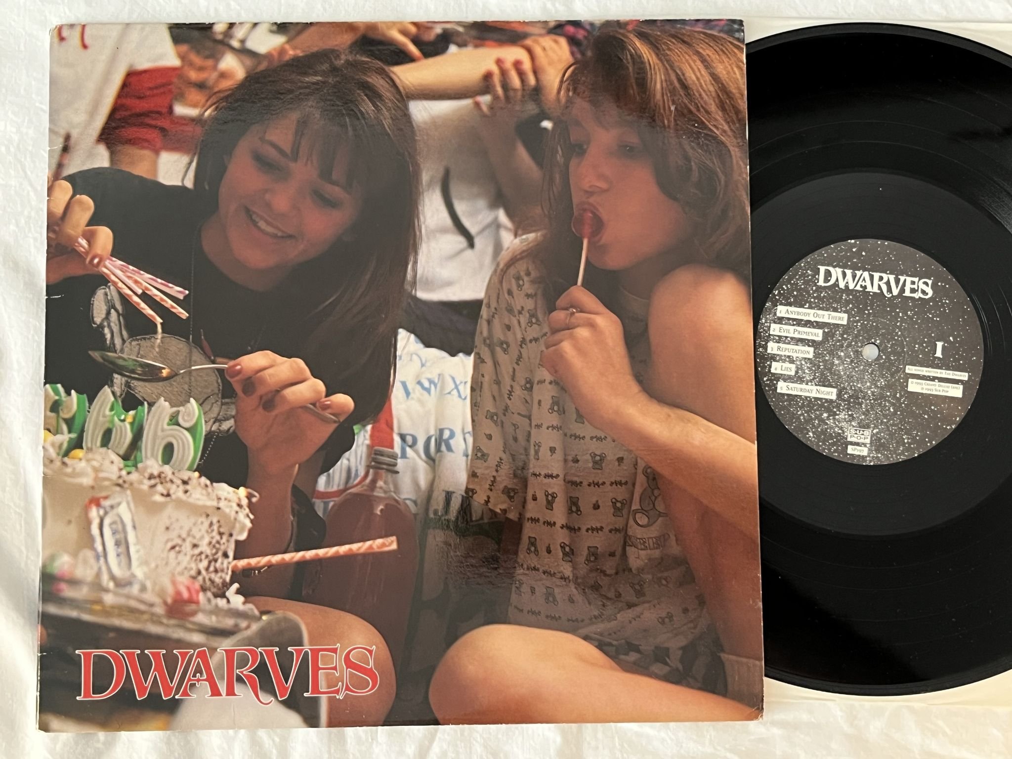 Omslagsbild för skivan DWARVES Sugarfix LP -93 US sub pop SP197 ** PUNK ROCK **