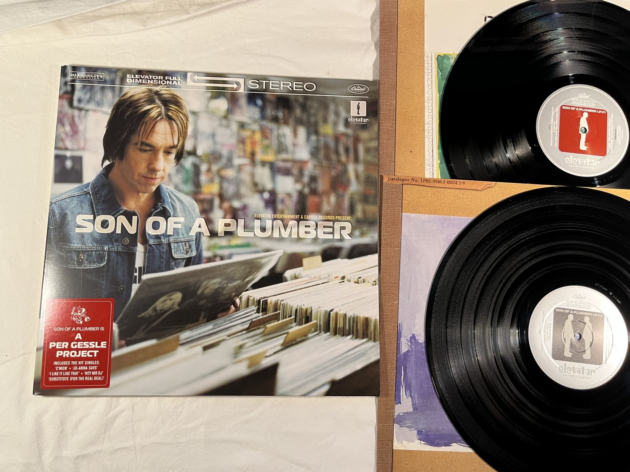 Omslagsbild för skivan SON OF A PLUMBER A Per Gessle Project 2xLP 2005 ELEVATOR 094634802611