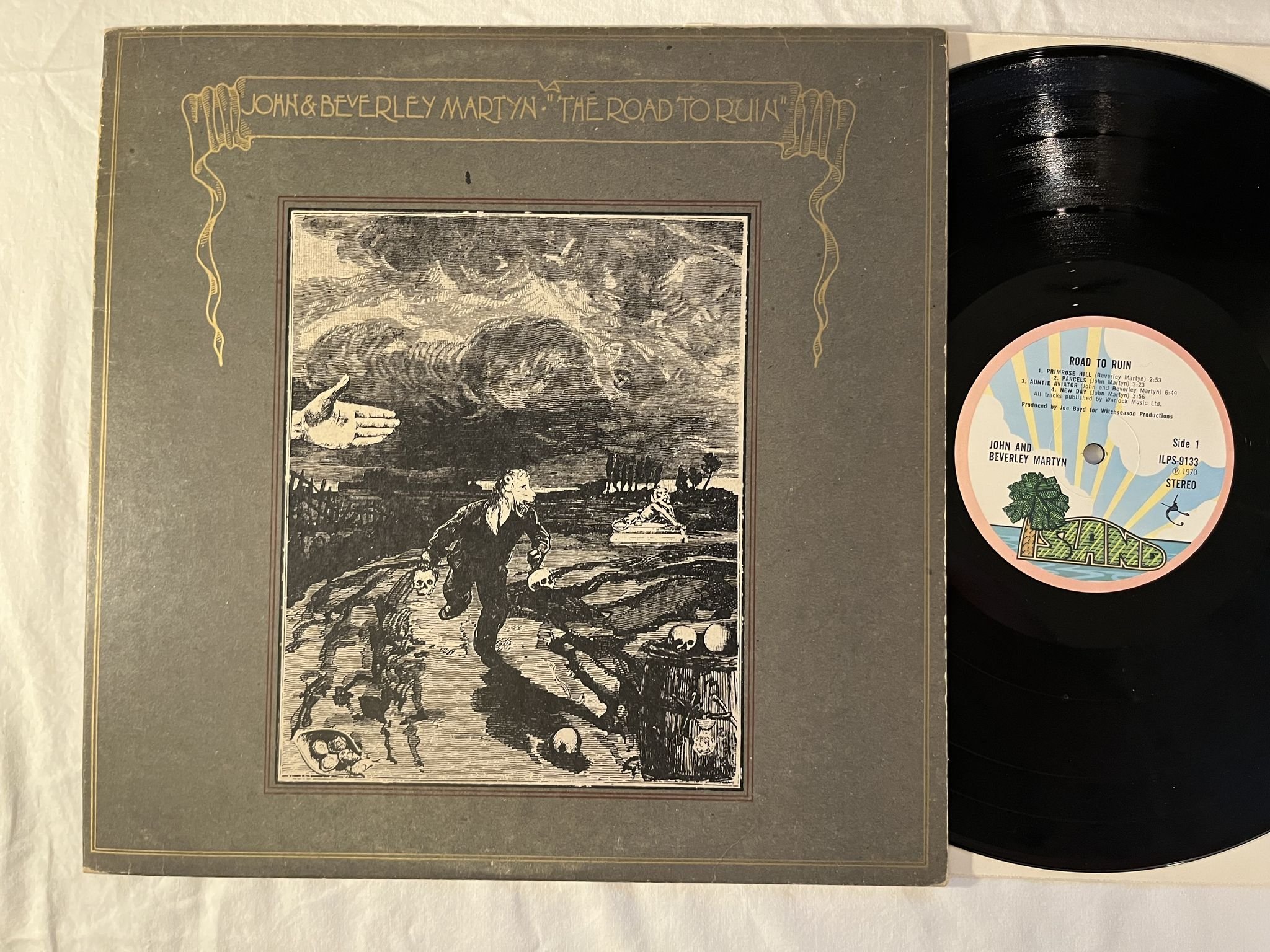 Omslagsbild för skivan JOHN & BEVERLEY MARTYN road to ruin LP -70 UK pink rim ISLAND ILPS 9133