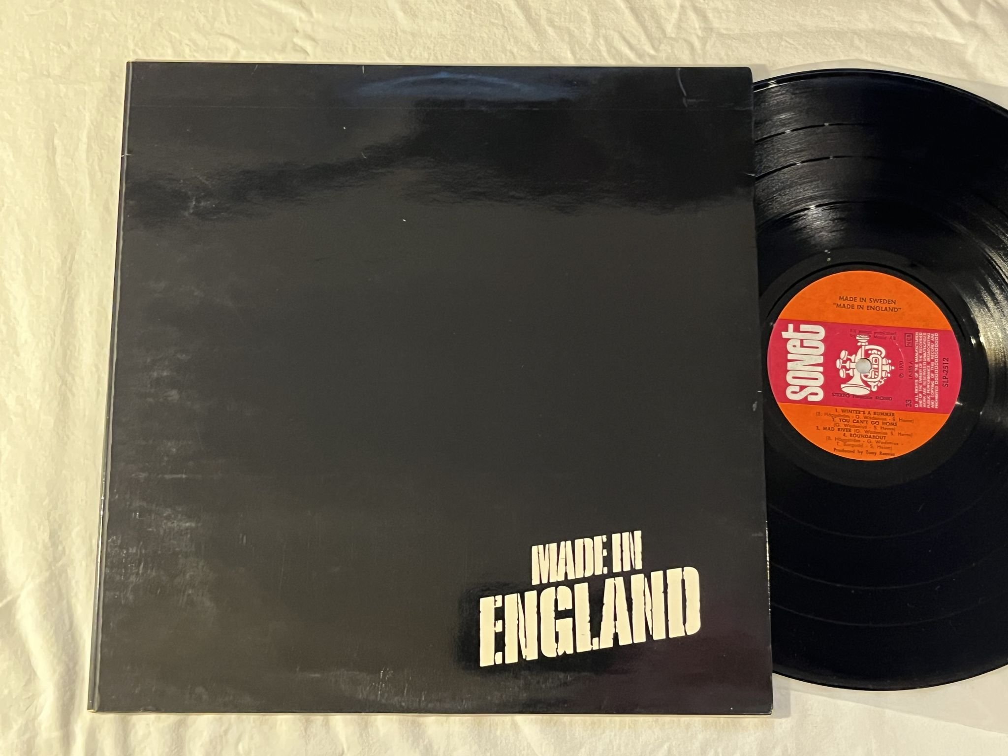 Omslagsbild för skivan MADE IN SWEDEN made in england LP -70 Swe SONET SLP 2512