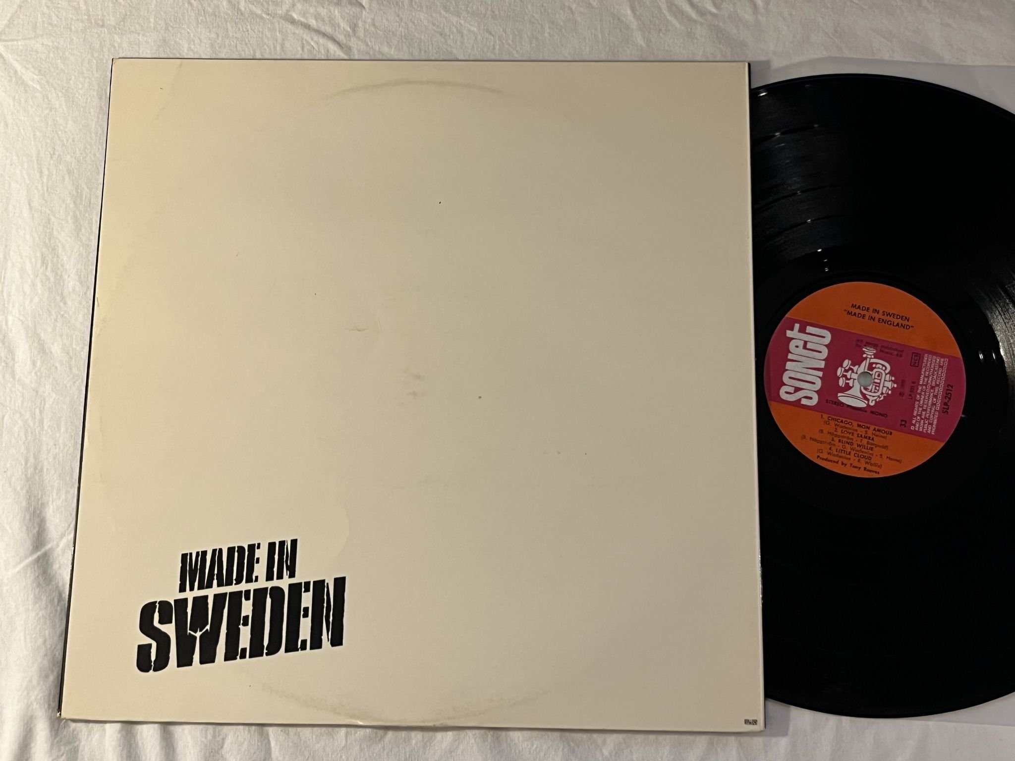 Omslagsbild för skivan MADE IN SWEDEN made in england LP -70 Swe SONET SLP 2512