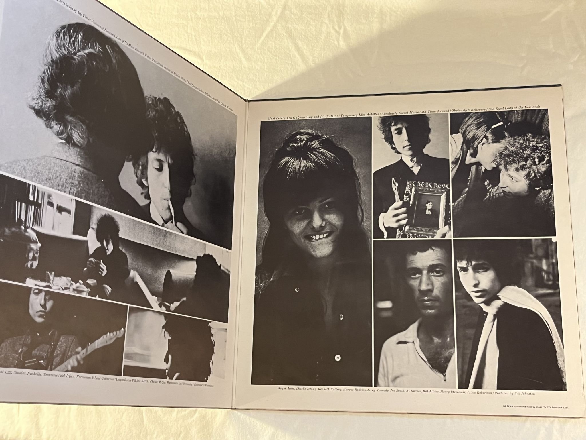 Omslagsbild för skivan BOB DYLAN blonde on blonde 2xLP UK CBS SDDP 66012