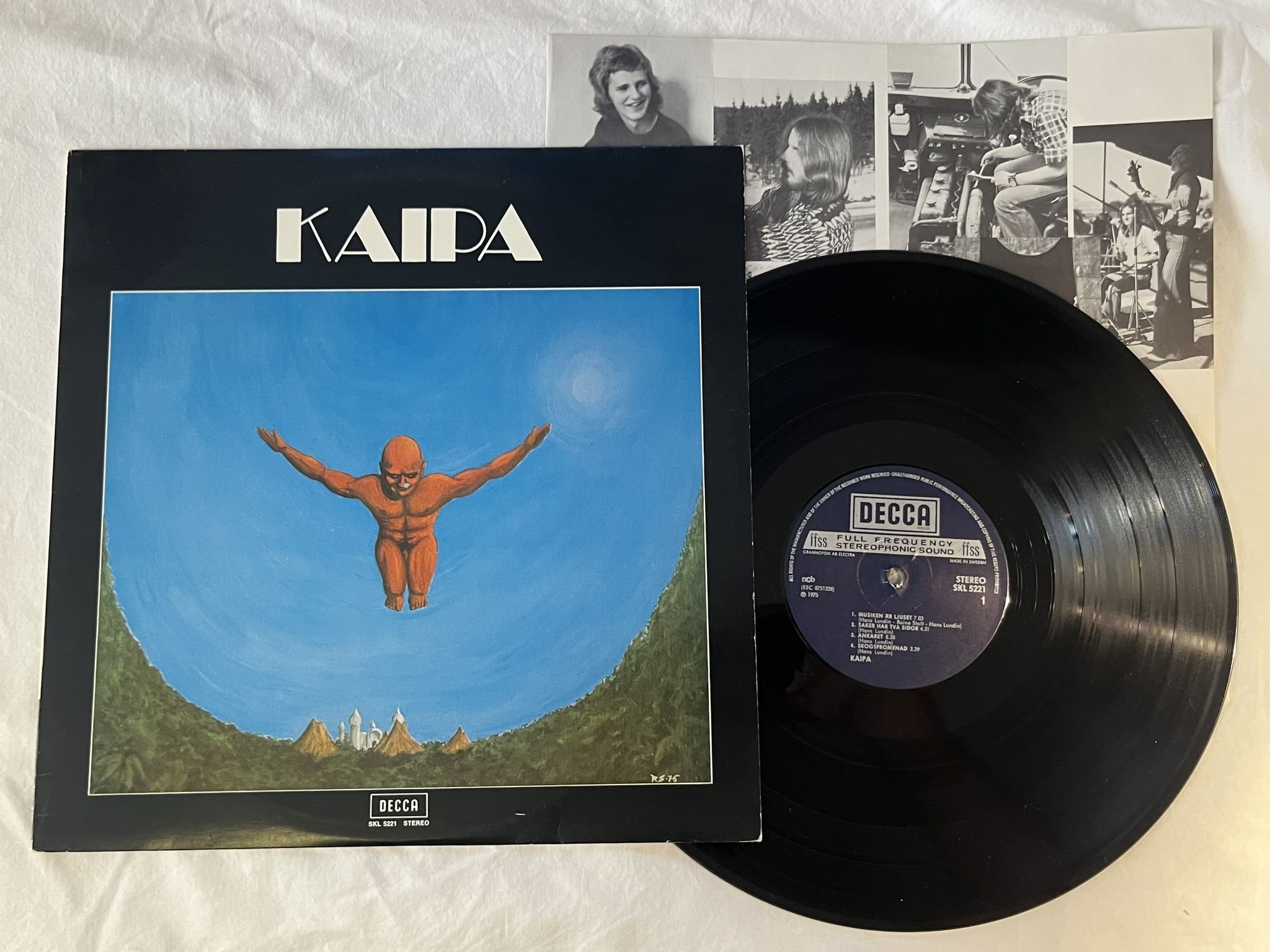 Omslagsbild för skivan KAIPA s/t LP -75 Swe DECCA SKL 5221 *** PROG ROCK ***