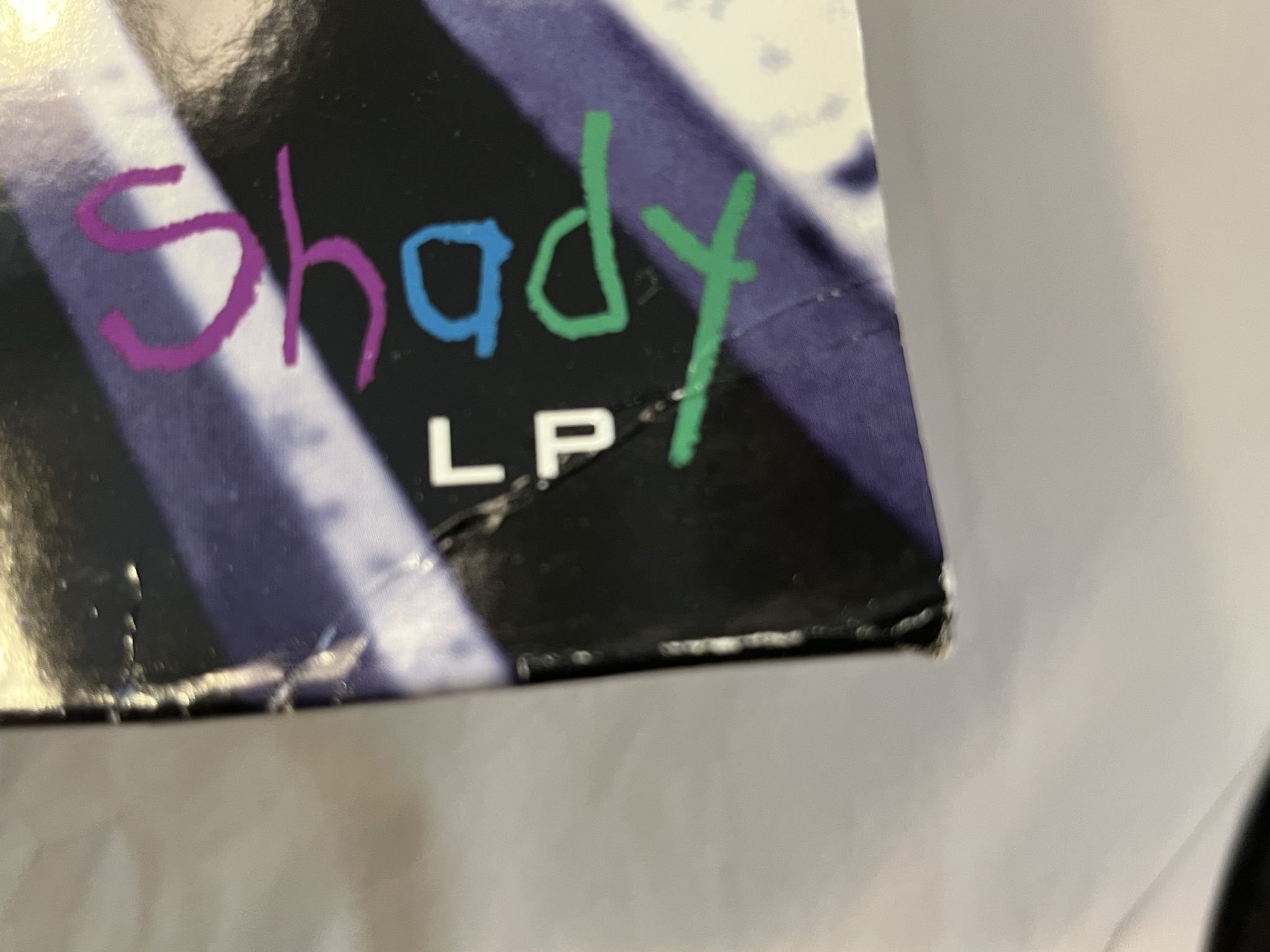 Omslagsbild för skivan EMINEM The Slim Shady LP 2xLP -99 eu AFTERMATH 490 287-1 ** RARE CLASSIC **