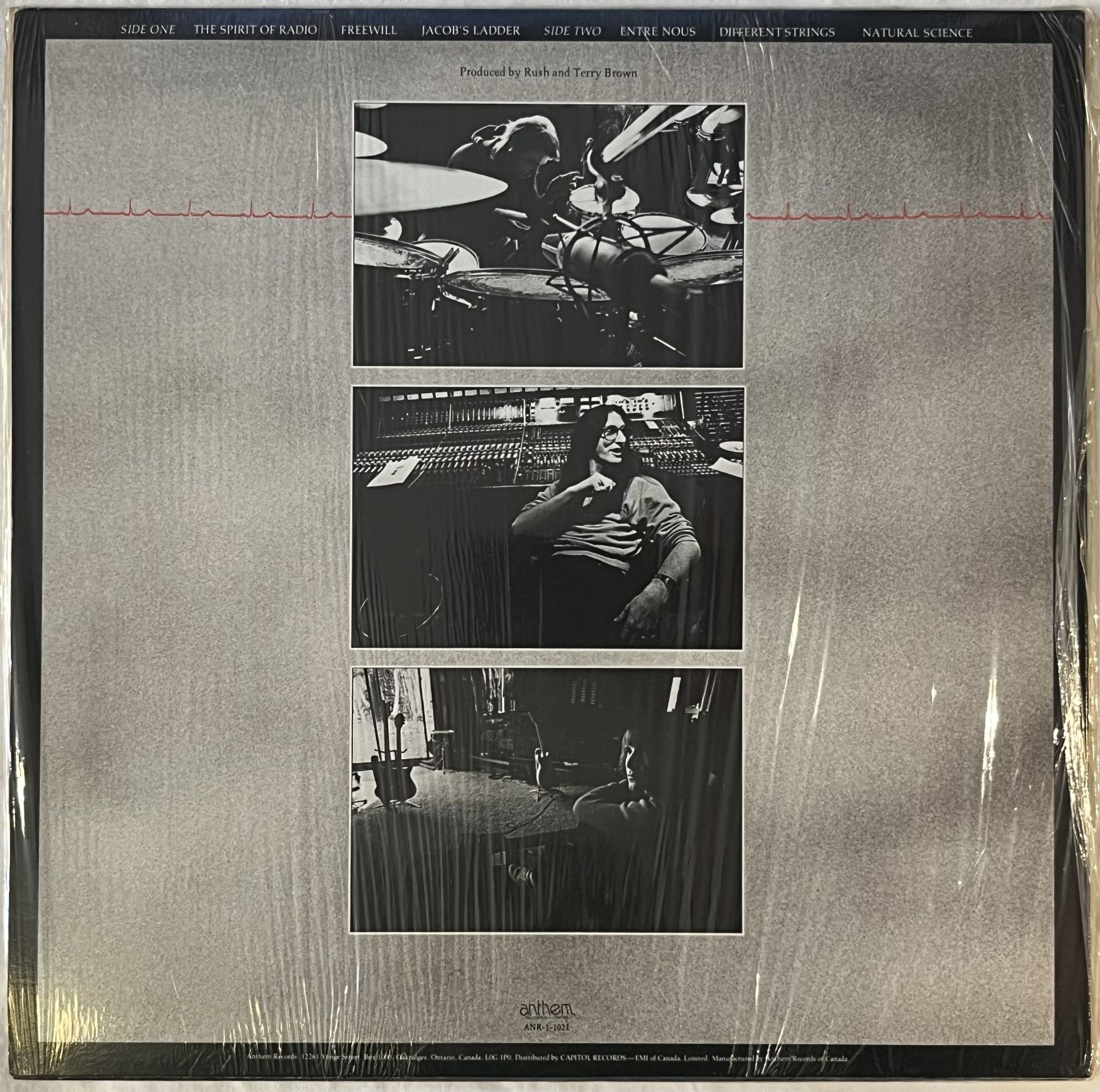 Omslagsbild för skivan RUSH Permanent Waves LP -80 Can ANTHEM ANR-1-1021 ** RARE & SEALED **