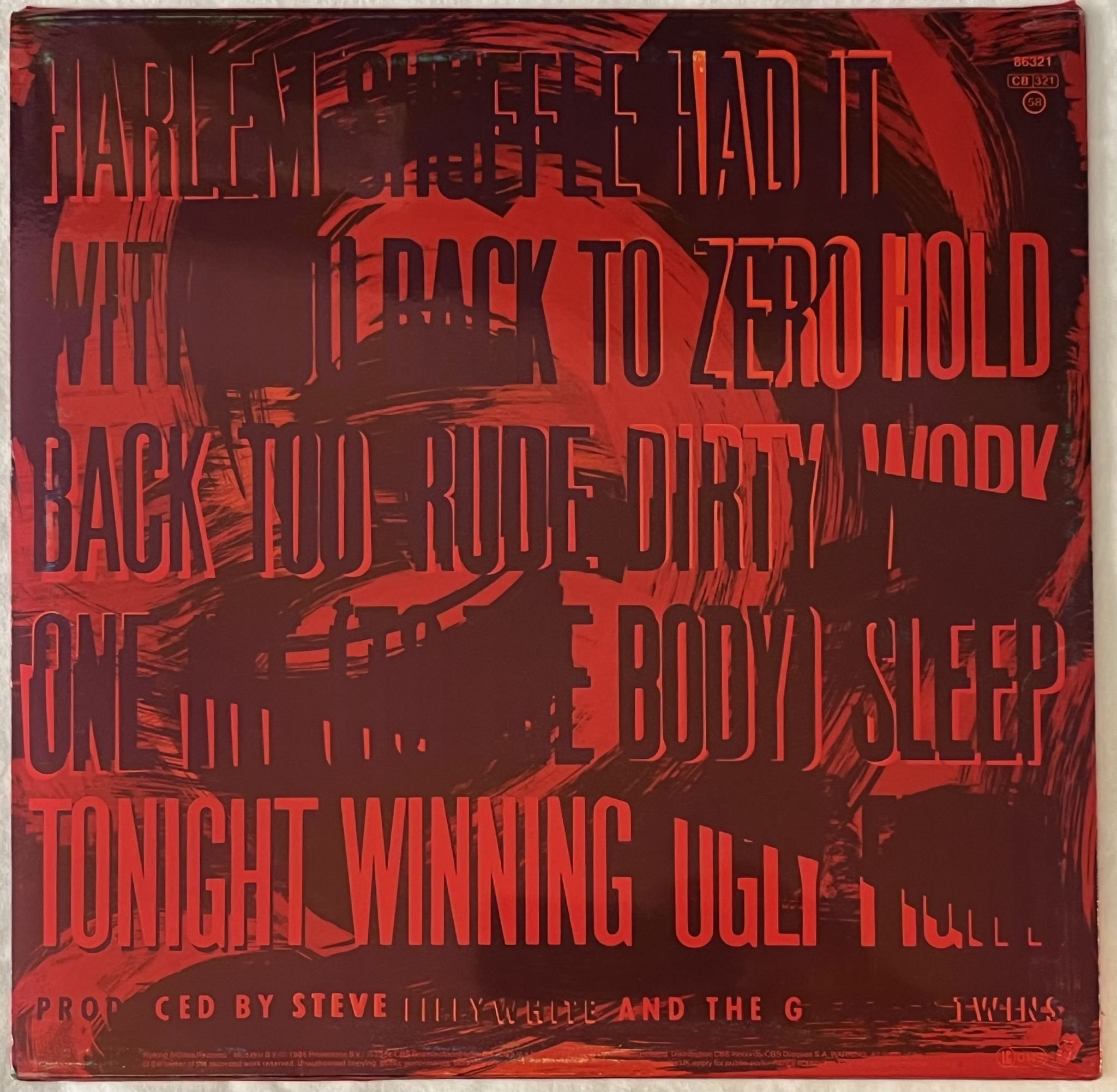 Omslagsbild för skivan ROLLING STONES Dirty Work LP -86 eu CBS 86321 *** STILL SEALED ***