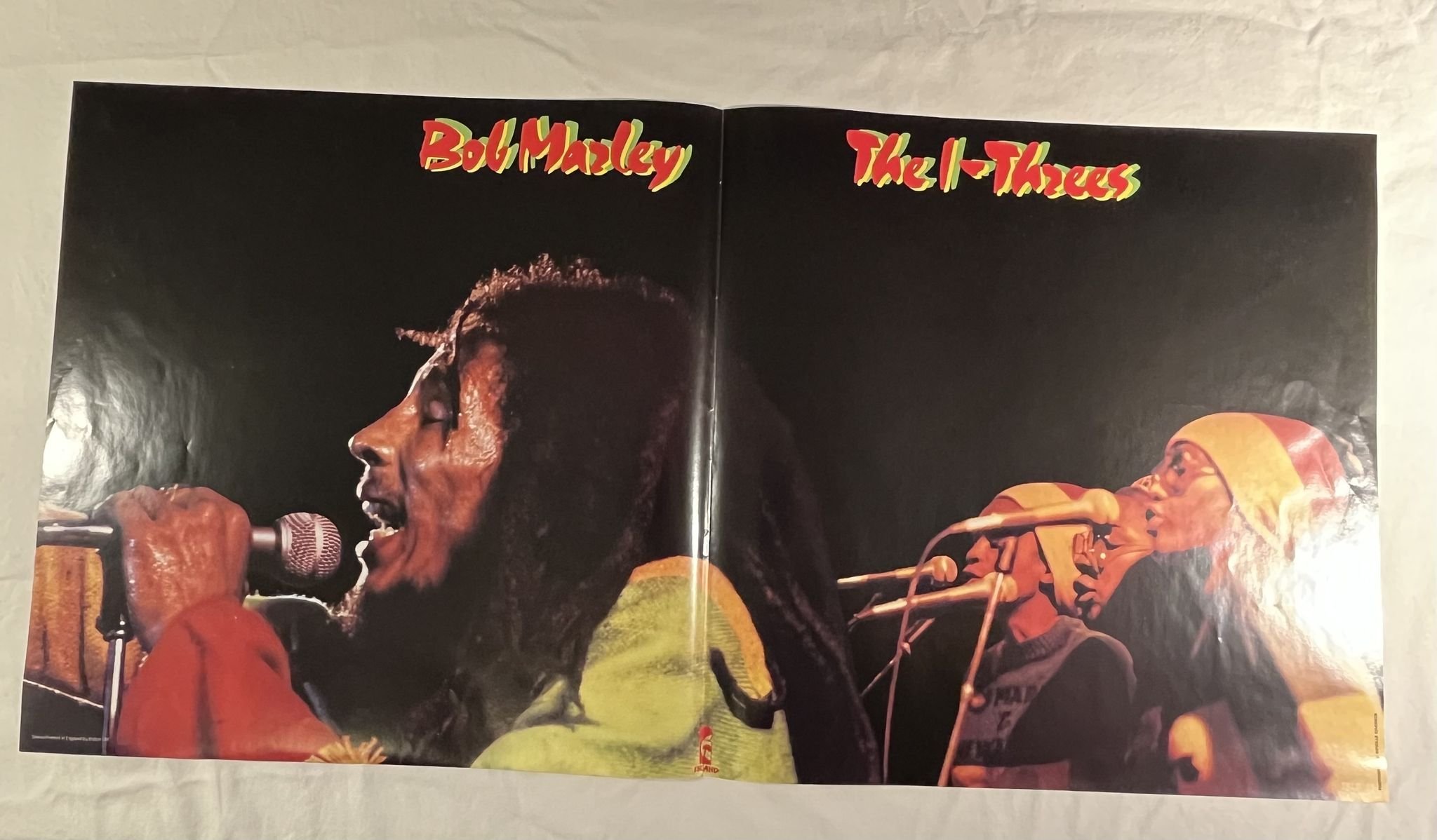 Omslagsbild för skivan BOB MARLEY & THE WAILERS babylon by bus 2xLP -78 ncb ISLAND ISLD 11 C