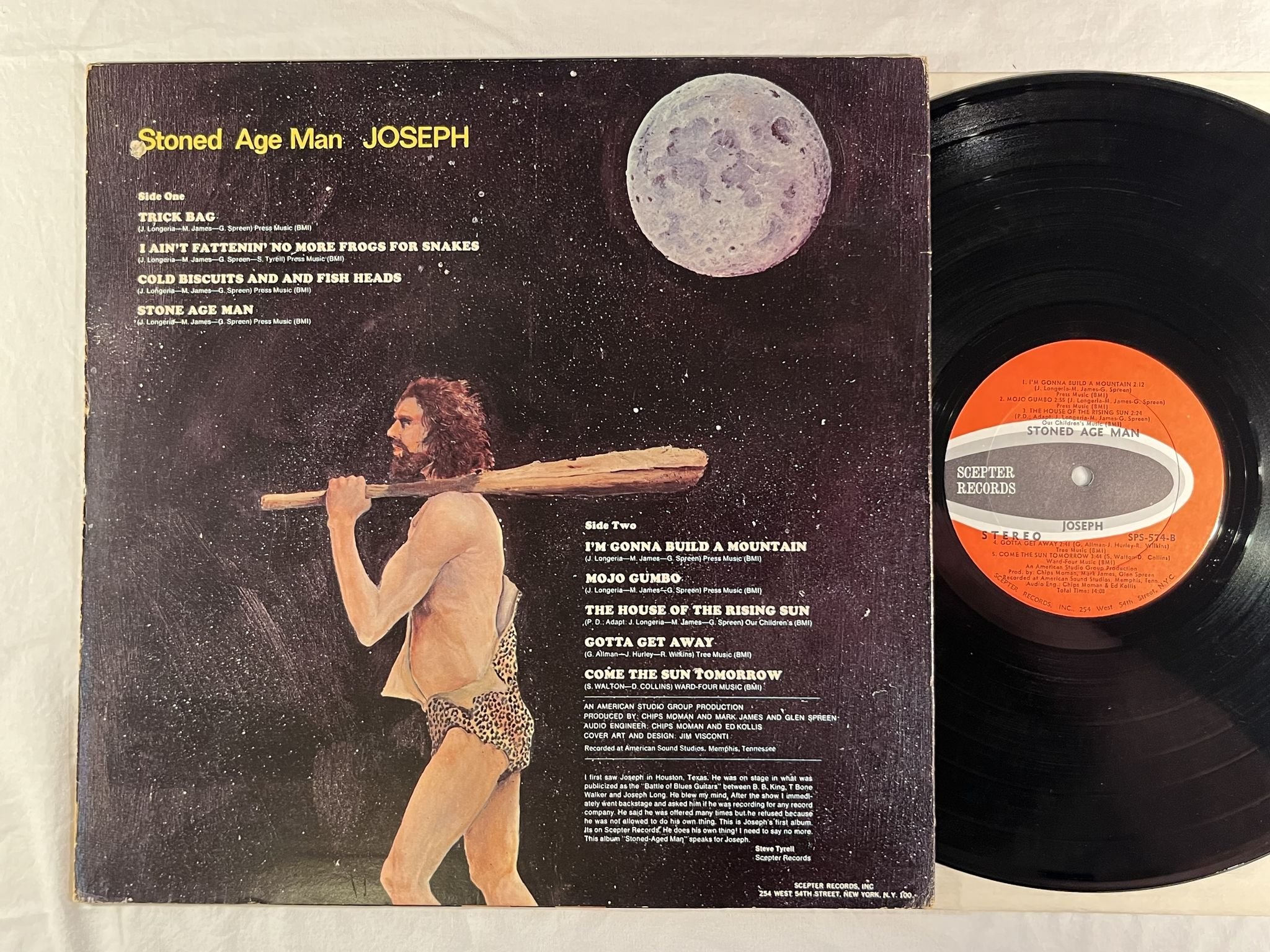 Omslagsbild för skivan JOSEPH stoned age man LP -69 US SCEPTER SPS 574 ** RARE PSYCH **