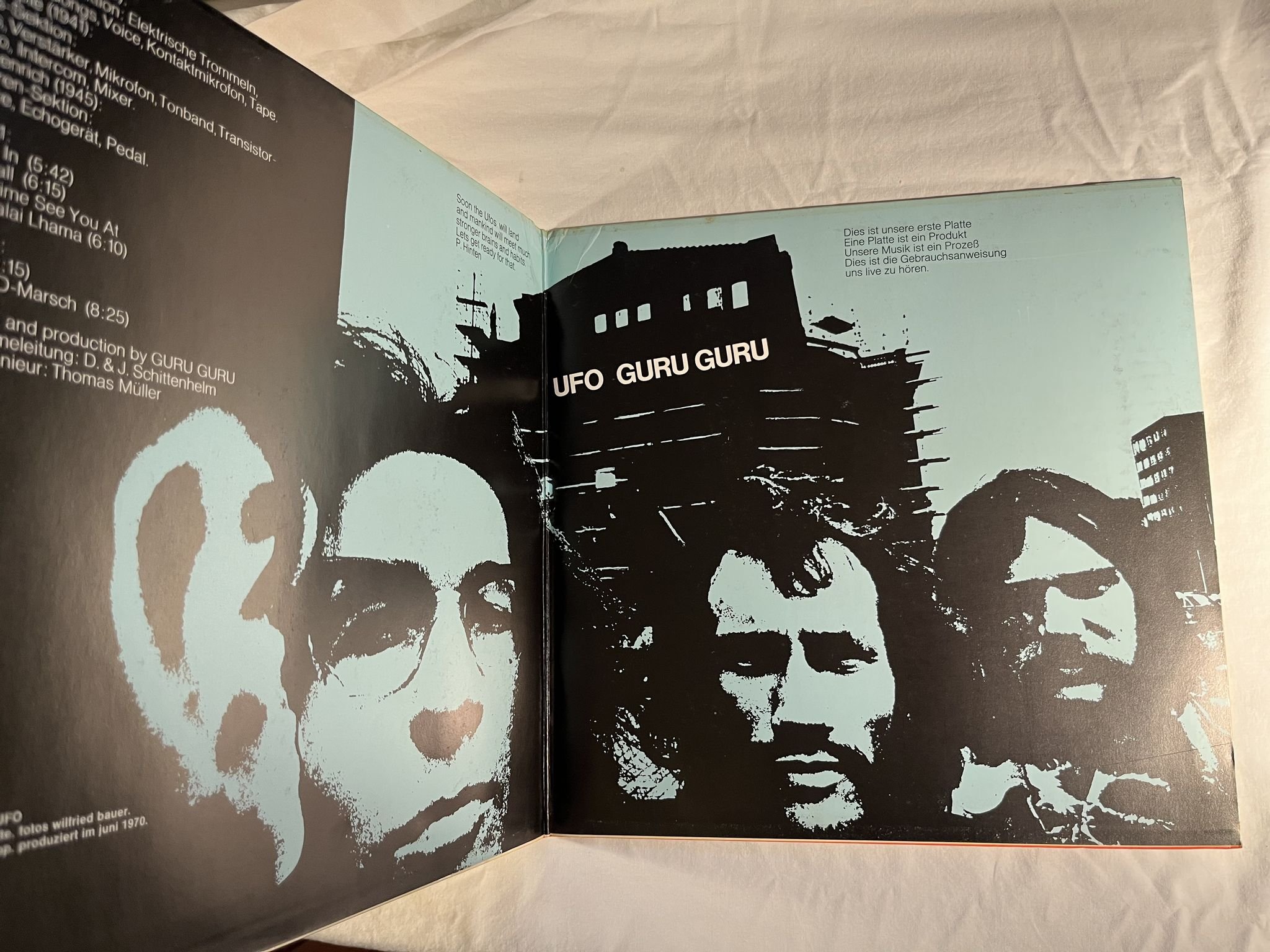 Omslagsbild för skivan GURU GURU ufo LP -71 Ger OHR OMM 556.005 ** krautrock **