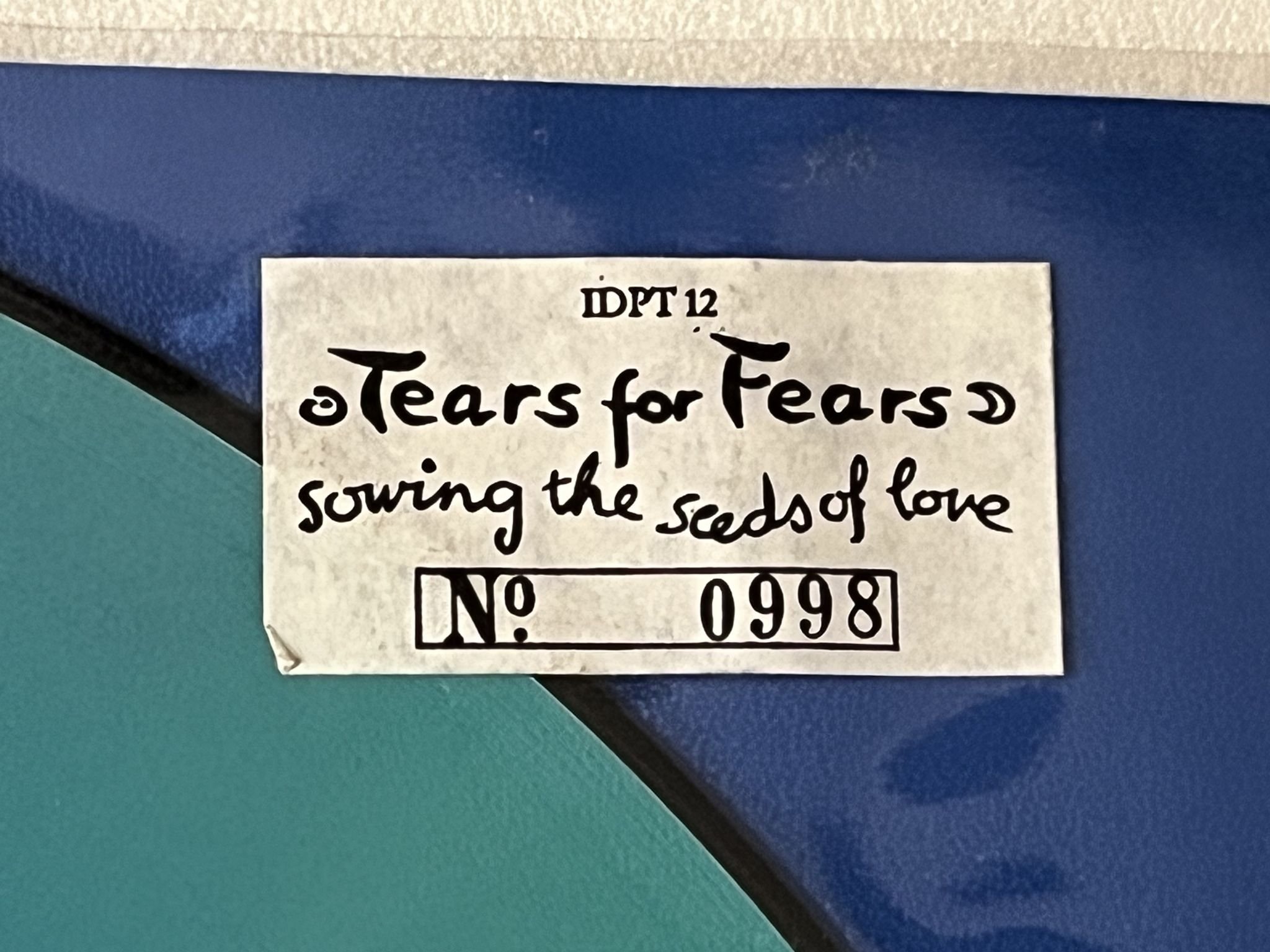 Omslagsbild för skivan TEARS FOR FEARS Sowing The Seeds Of Love LP Picture Disc -89 UK FONTANA IDPT 12