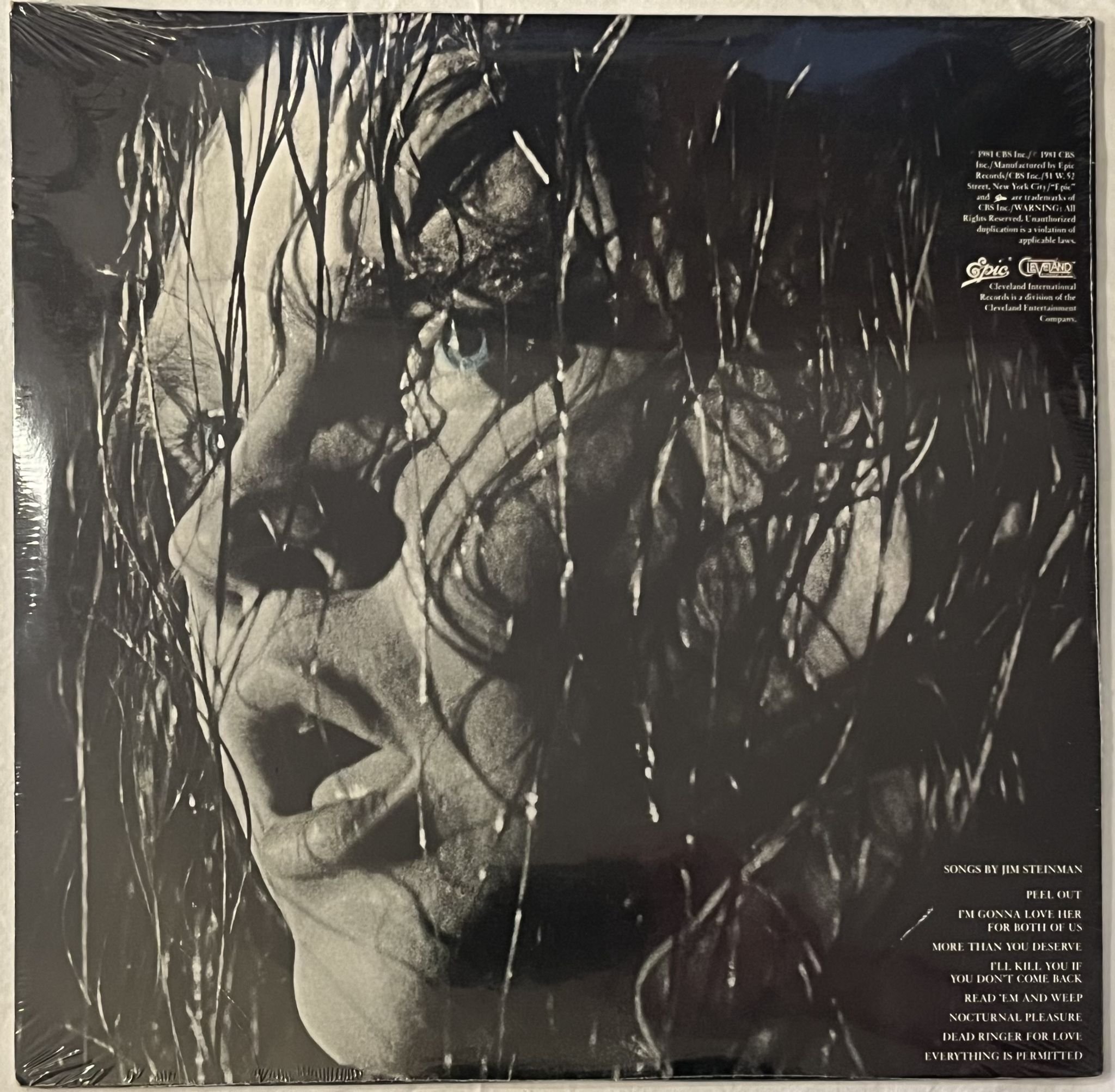 Omslagsbild för skivan MEATLOAF Dead Ringer LP Picture Disc -81 US EPIC CRI 36007 *** SEALED ***