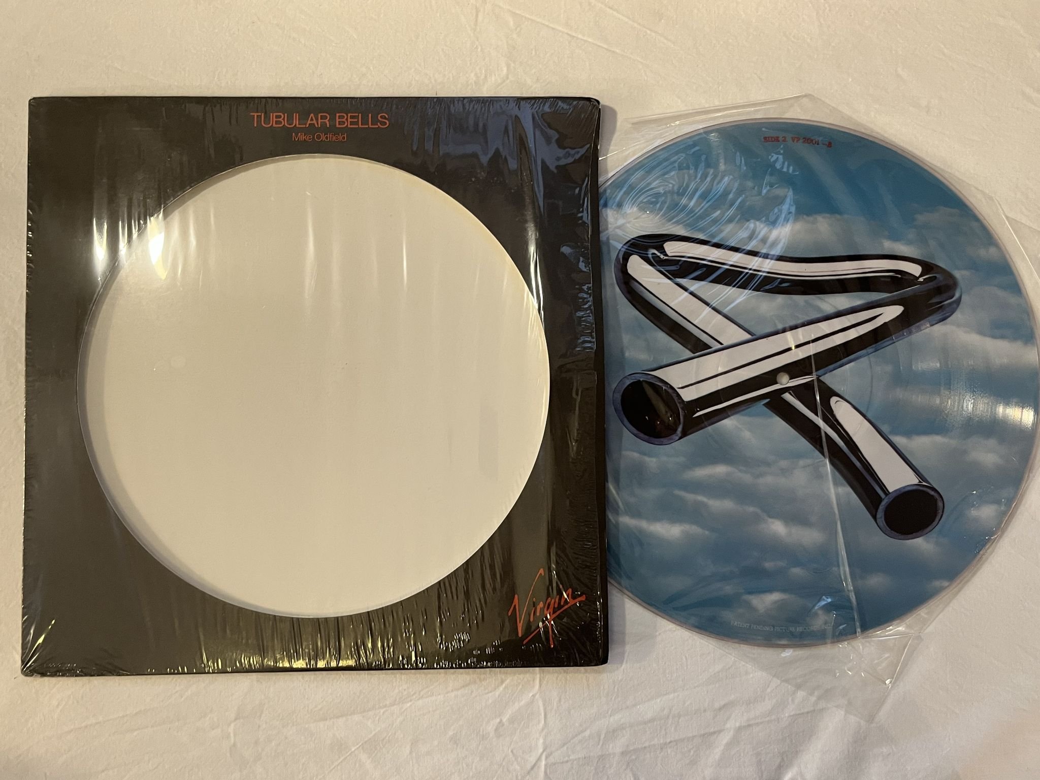 Omslagsbild för skivan MIKE OLDFIELD Tubular Bells LP Picture Disc -78 UK VIRGIN VP 2001
