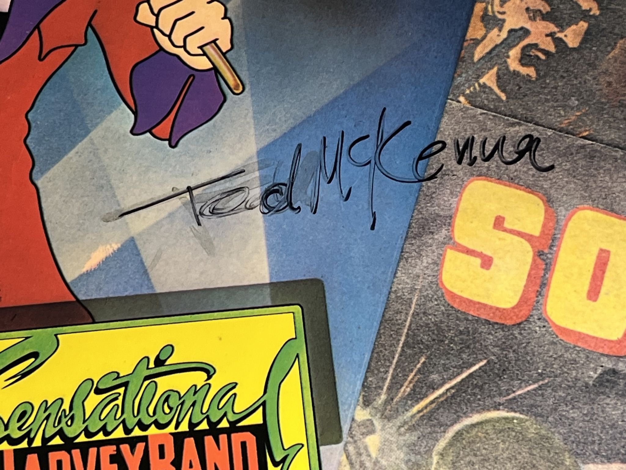 Omslagsbild för skivan THE SENSATIONAL ALEX HARVEY BAND the impossible LP -74 ncb *** SIGNED COVER ***