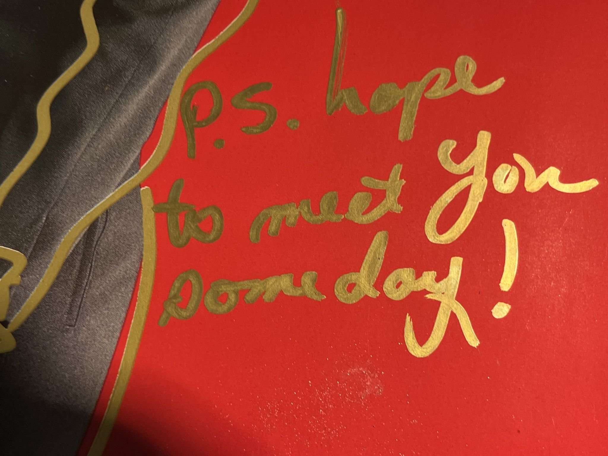 Omslagsbild för skivan JANET JACKSON control * cover only * SIGNED BY JANET WITH A GOLD PEN !!!