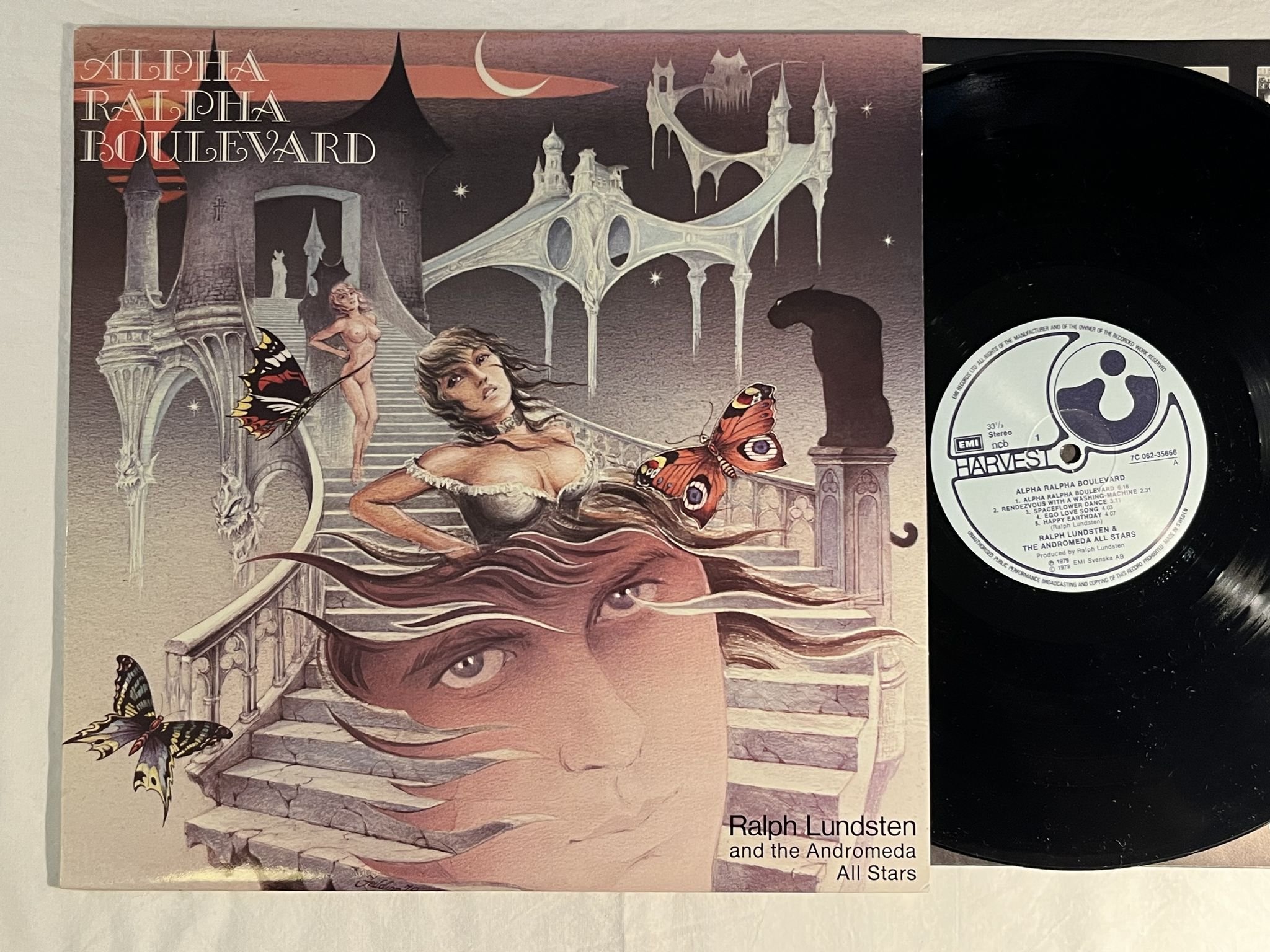 Omslagsbild för skivan RALPH LUNDSTEN alpha ralpha boulevard LP -79 Swe HARVEST 7C 062-35666