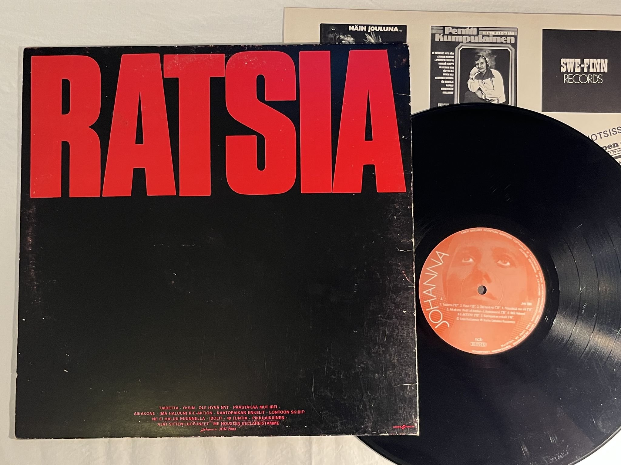 Omslagsbild för skivan RATSIA s/t LP -79 Finland JOHANNA JHN 2003 *** PUNK ROCK ***
