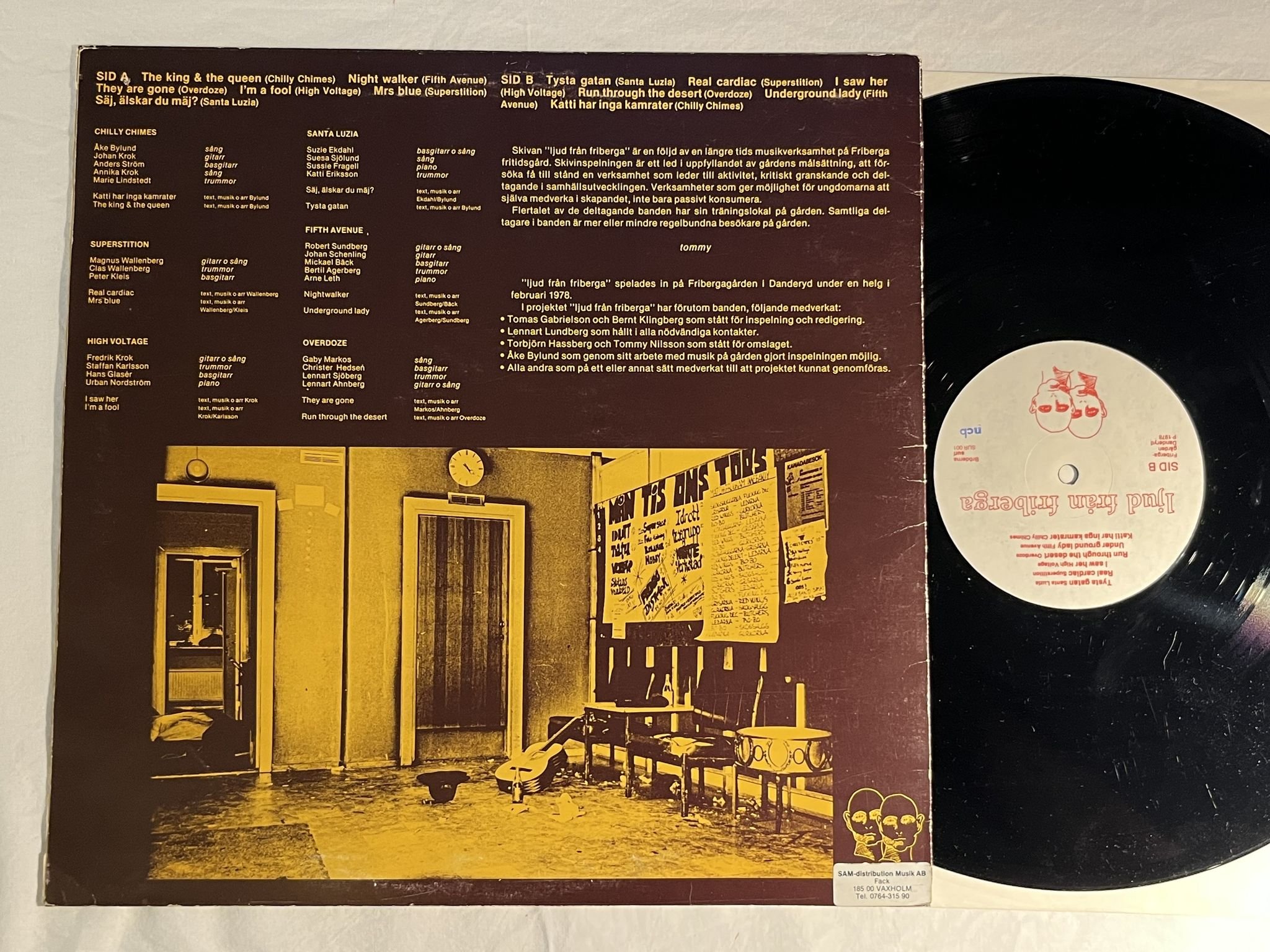 Omslagsbild för skivan V/A ljud från Friberga LP -78 Swe BRÖDERNA SURF SUR 001